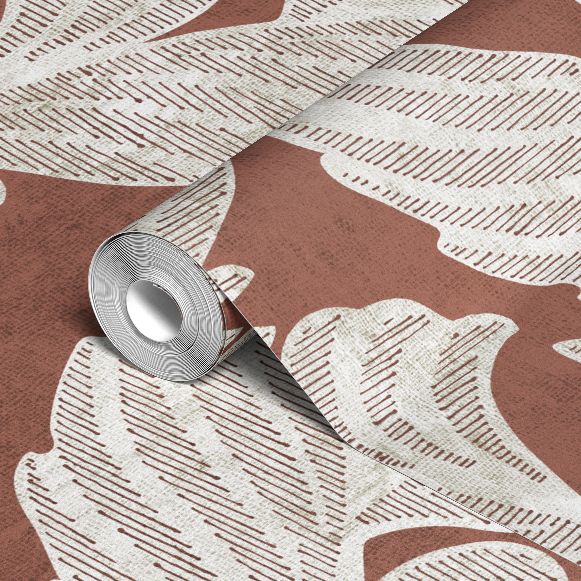 wallpaper roll closeup mockup