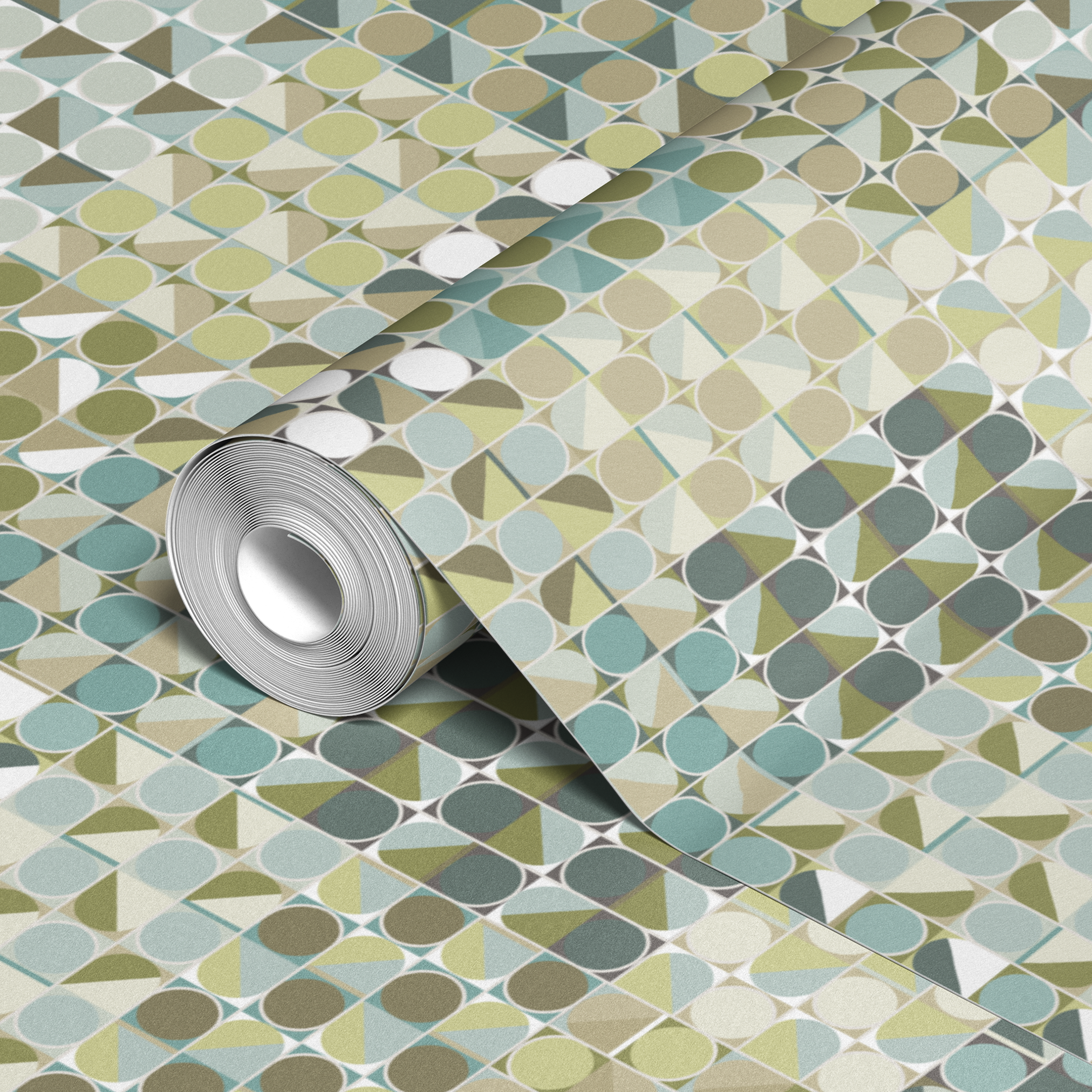 wallpaper roll closeup mockup