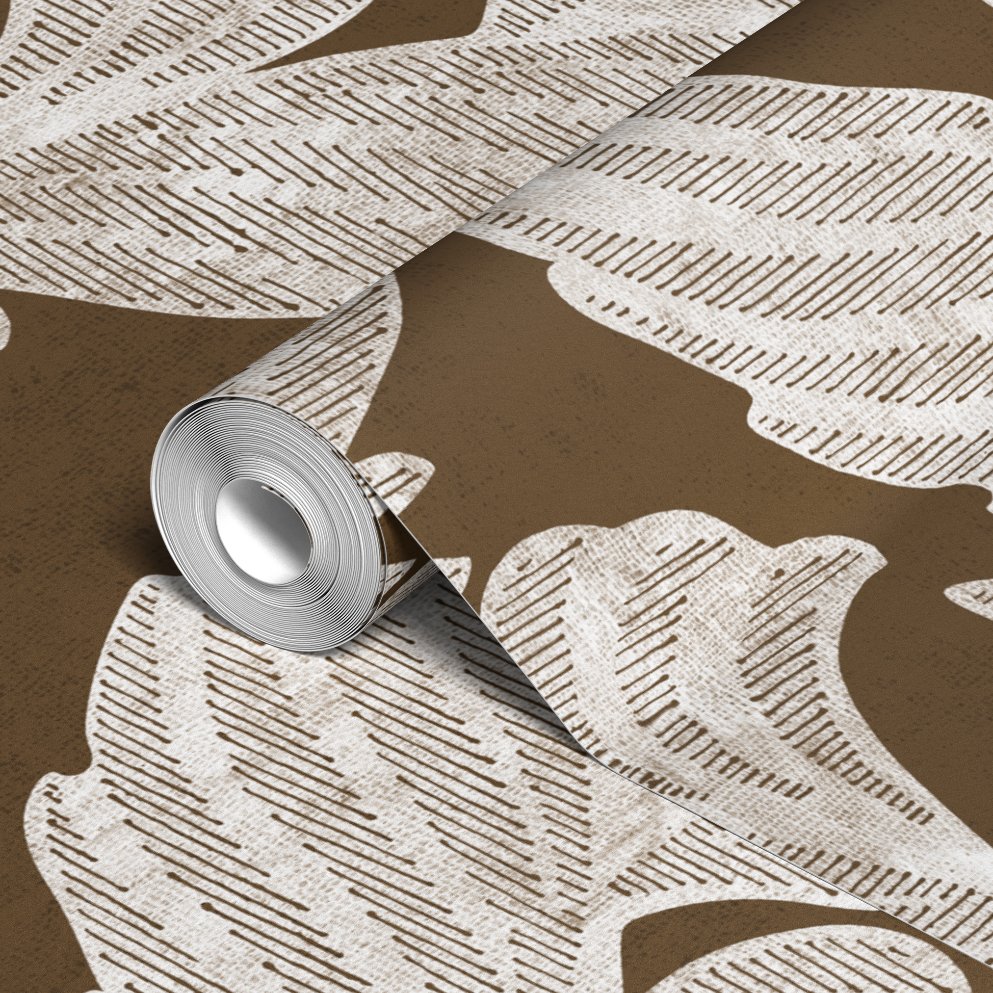 wallpaper roll closeup mockup