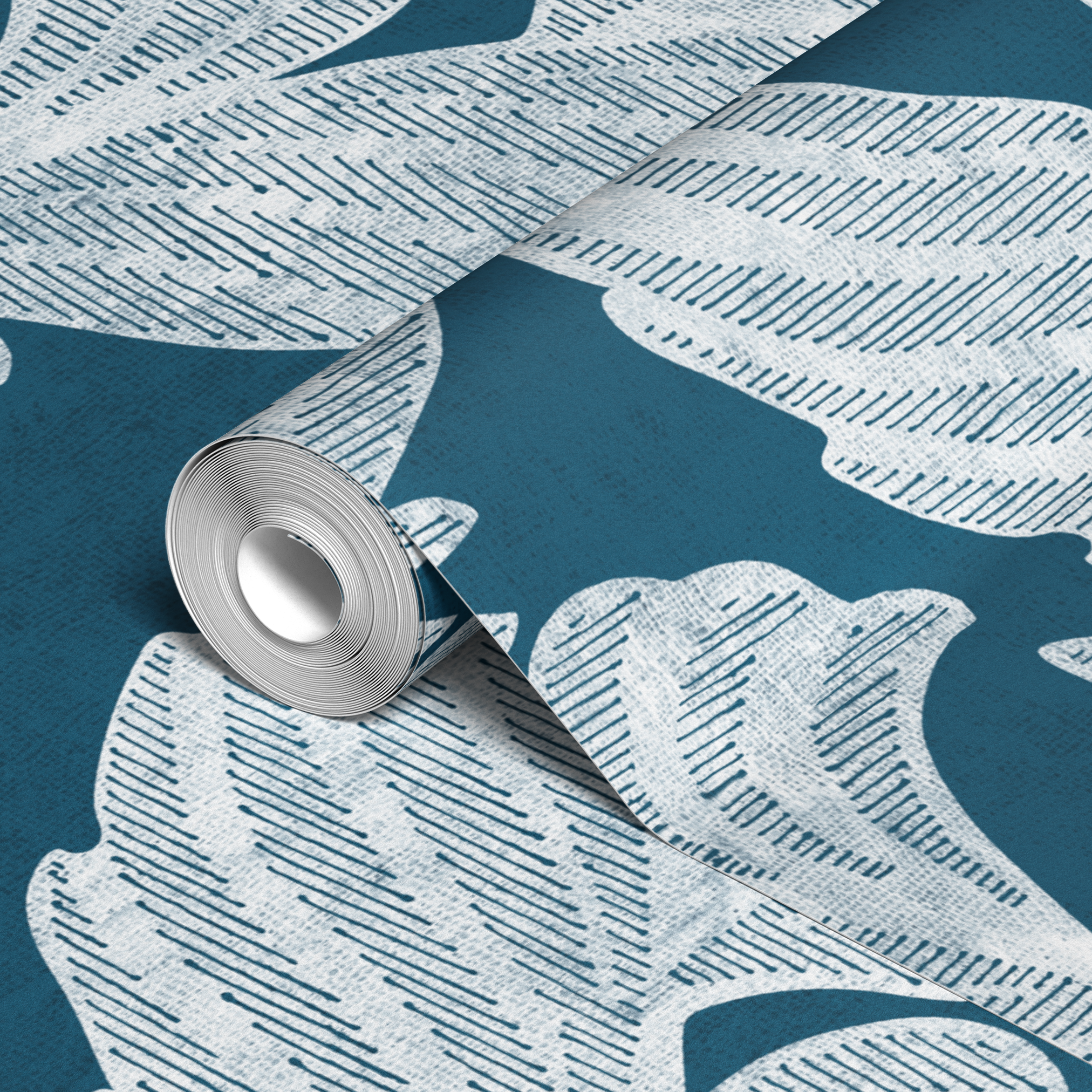 wallpaper roll closeup mockup