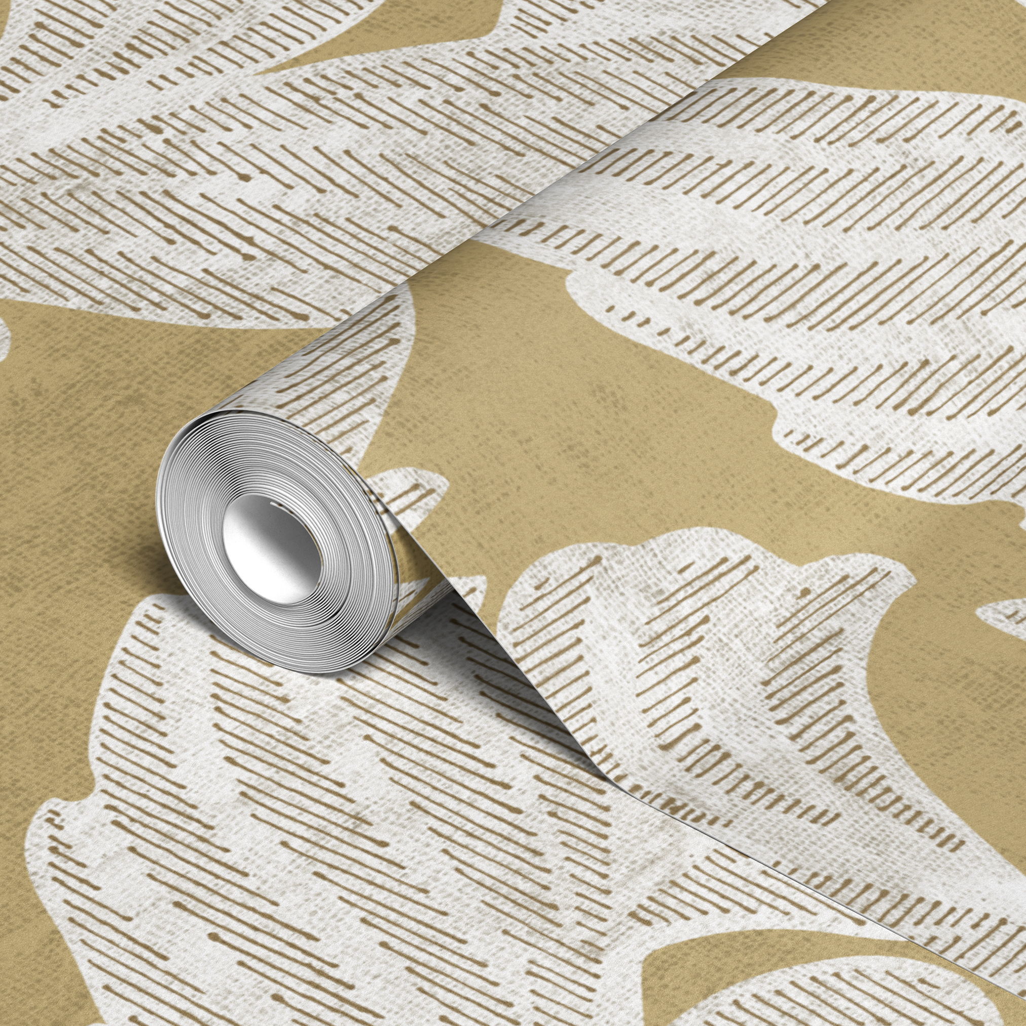 wallpaper roll closeup mockup