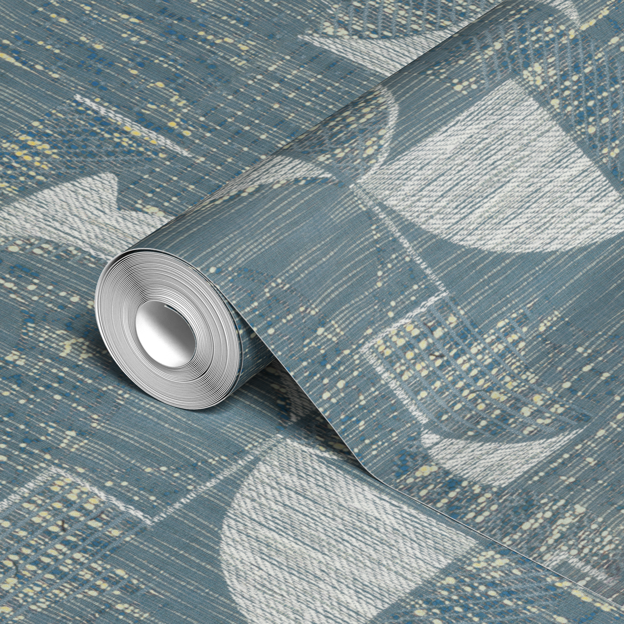 wallpaper roll closeup mockup