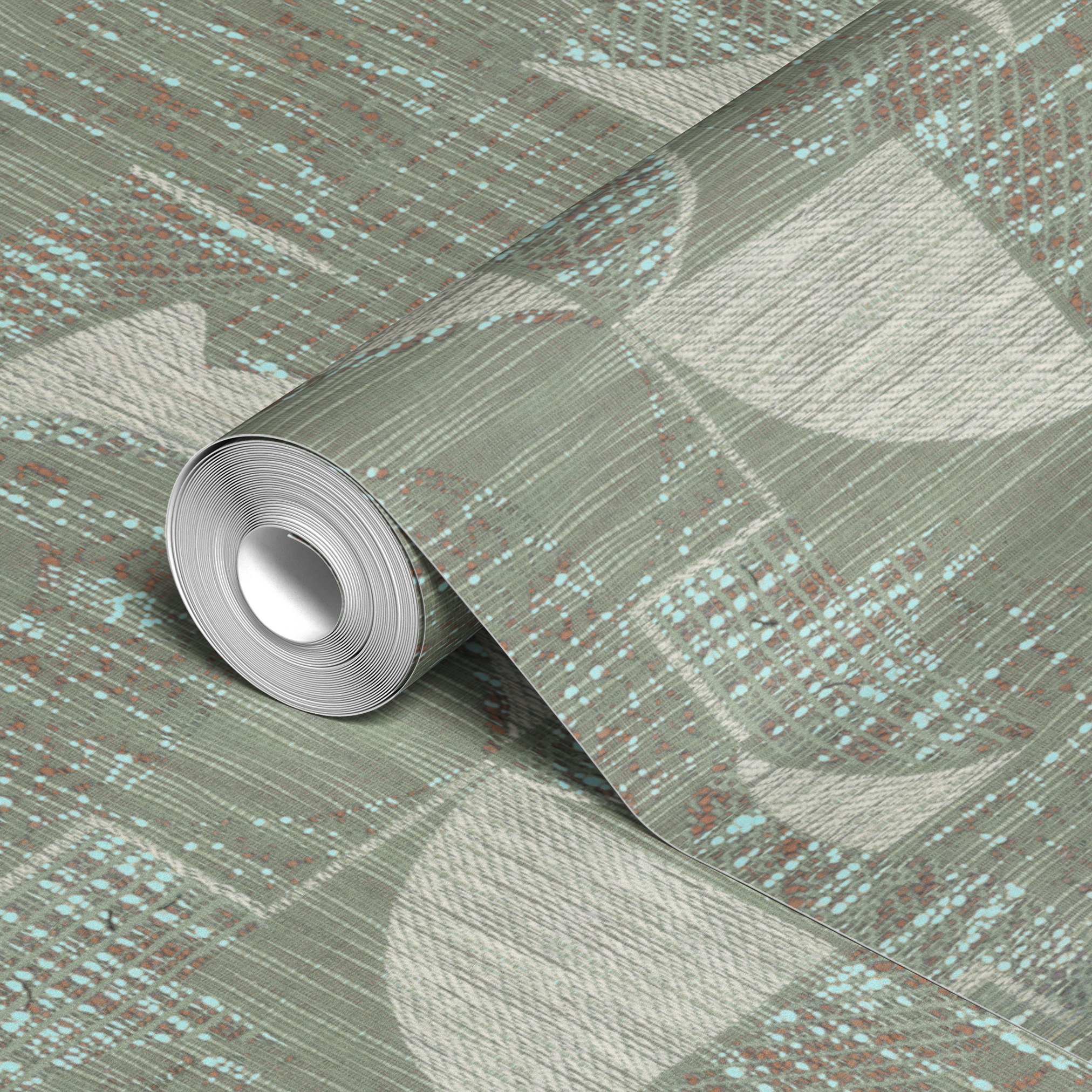 wallpaper roll closeup mockup