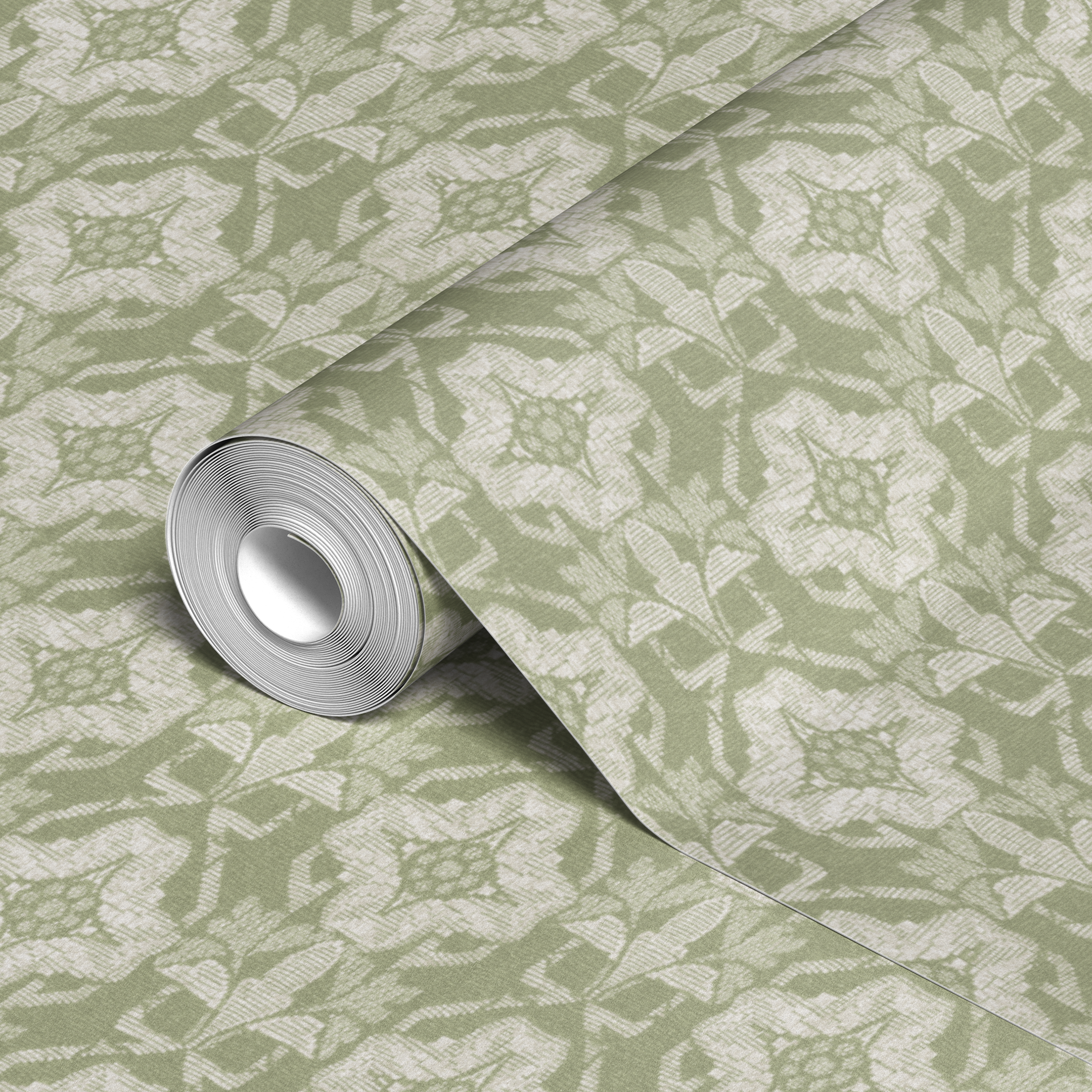 wallpaper roll closeup mockup