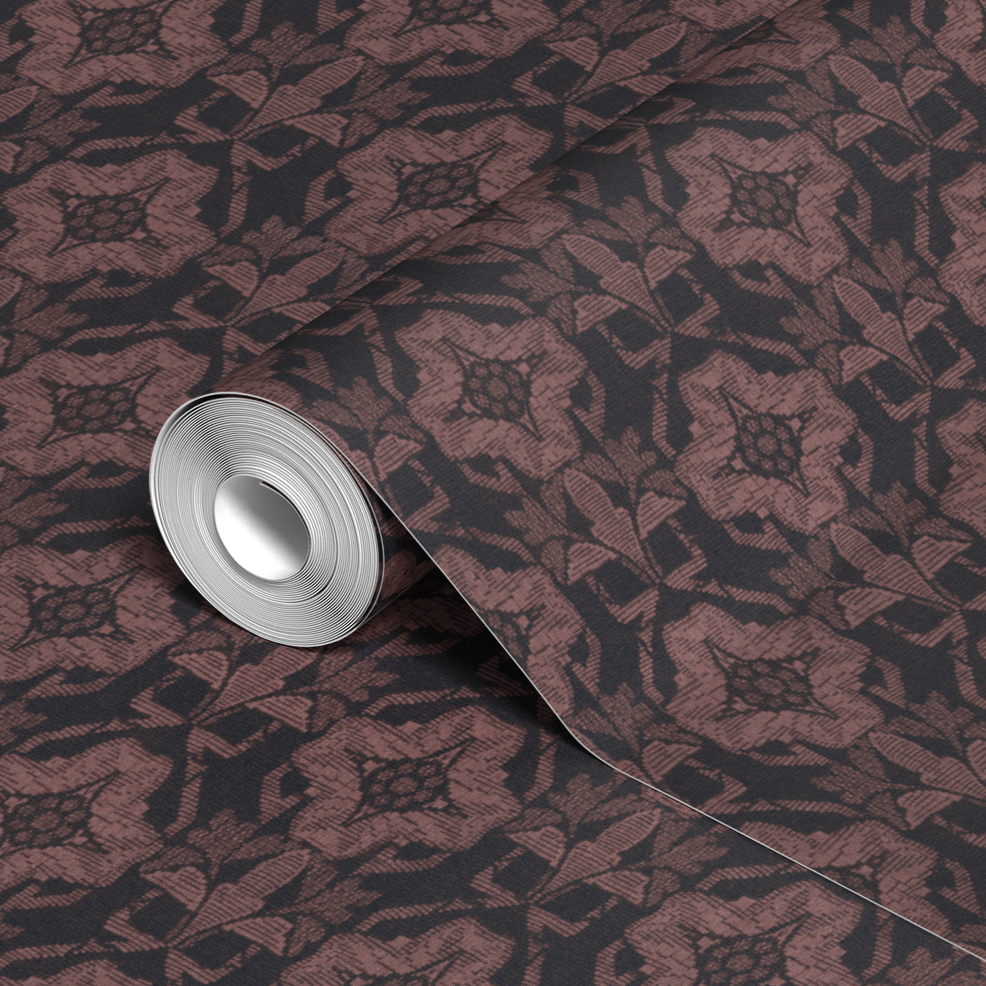 wallpaper roll closeup mockup