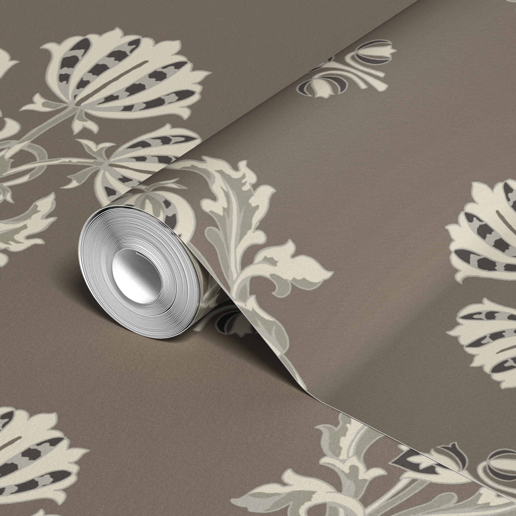 wallpaper roll closeup mockup