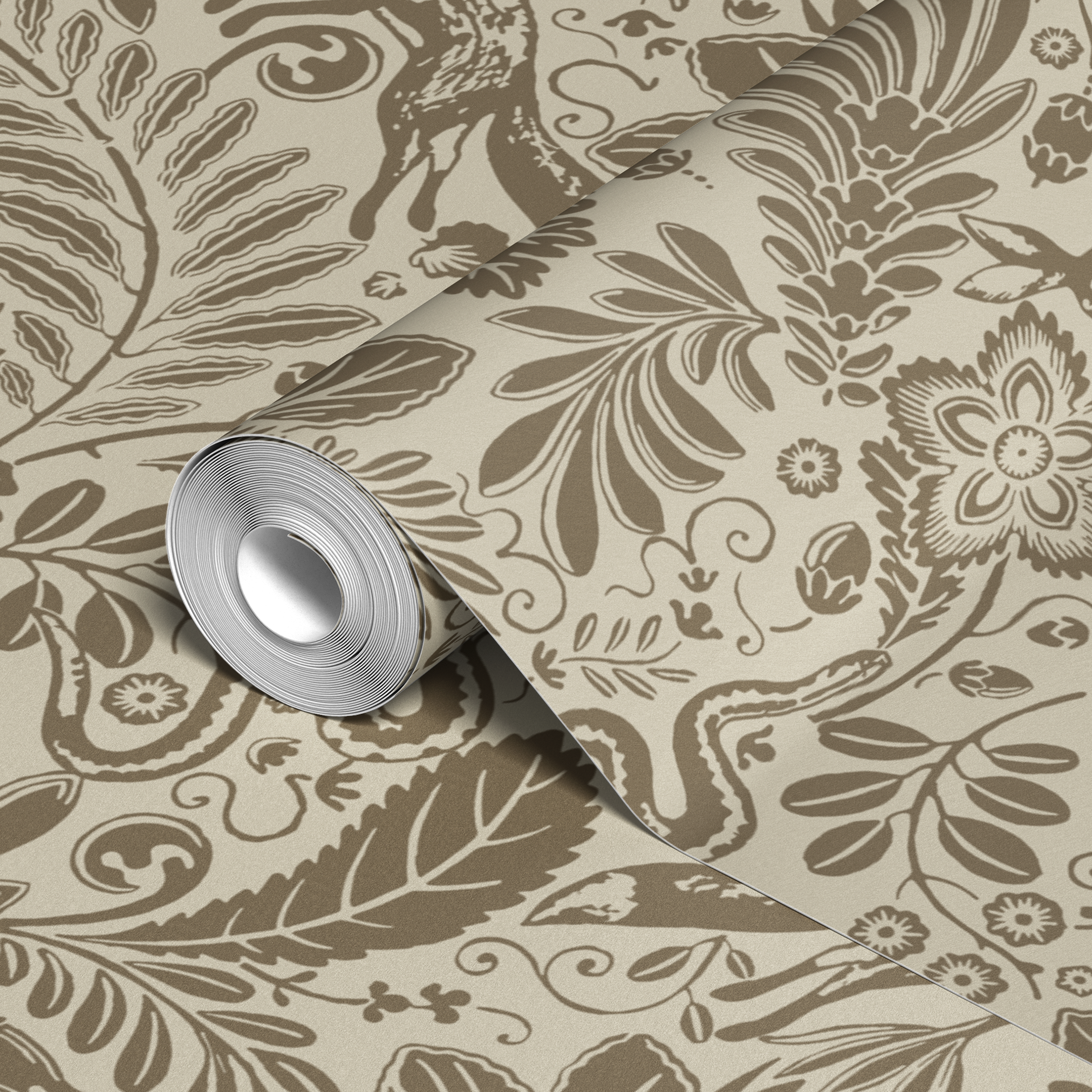 wallpaper roll closeup mockup