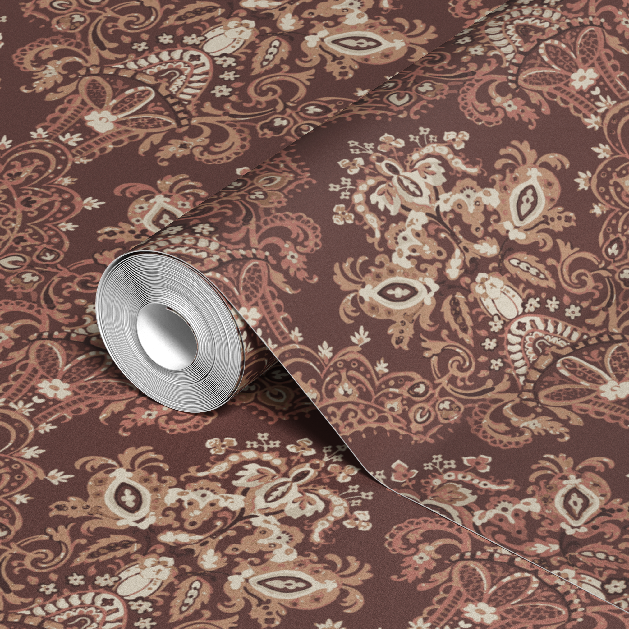 wallpaper roll closeup mockup