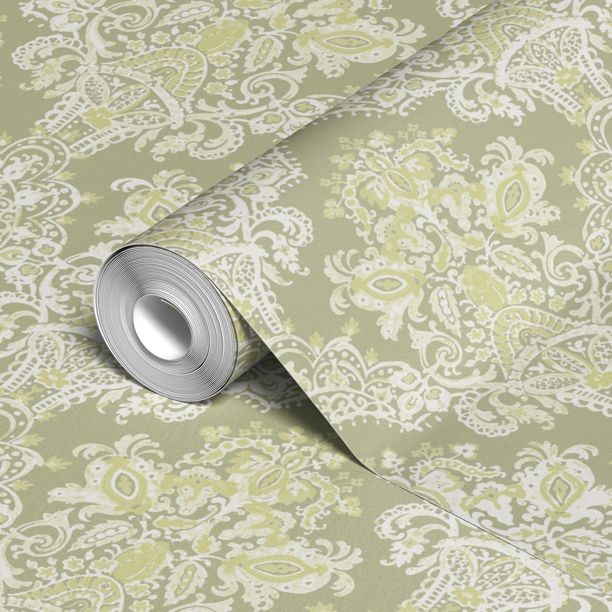 wallpaper roll closeup mockup