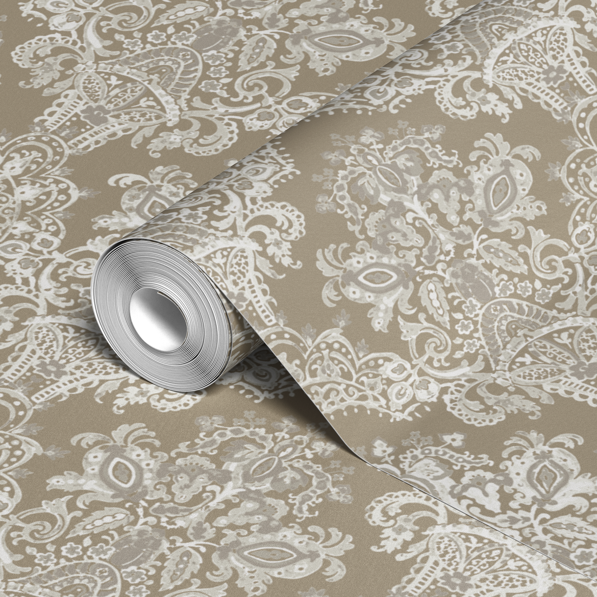 wallpaper roll closeup mockup