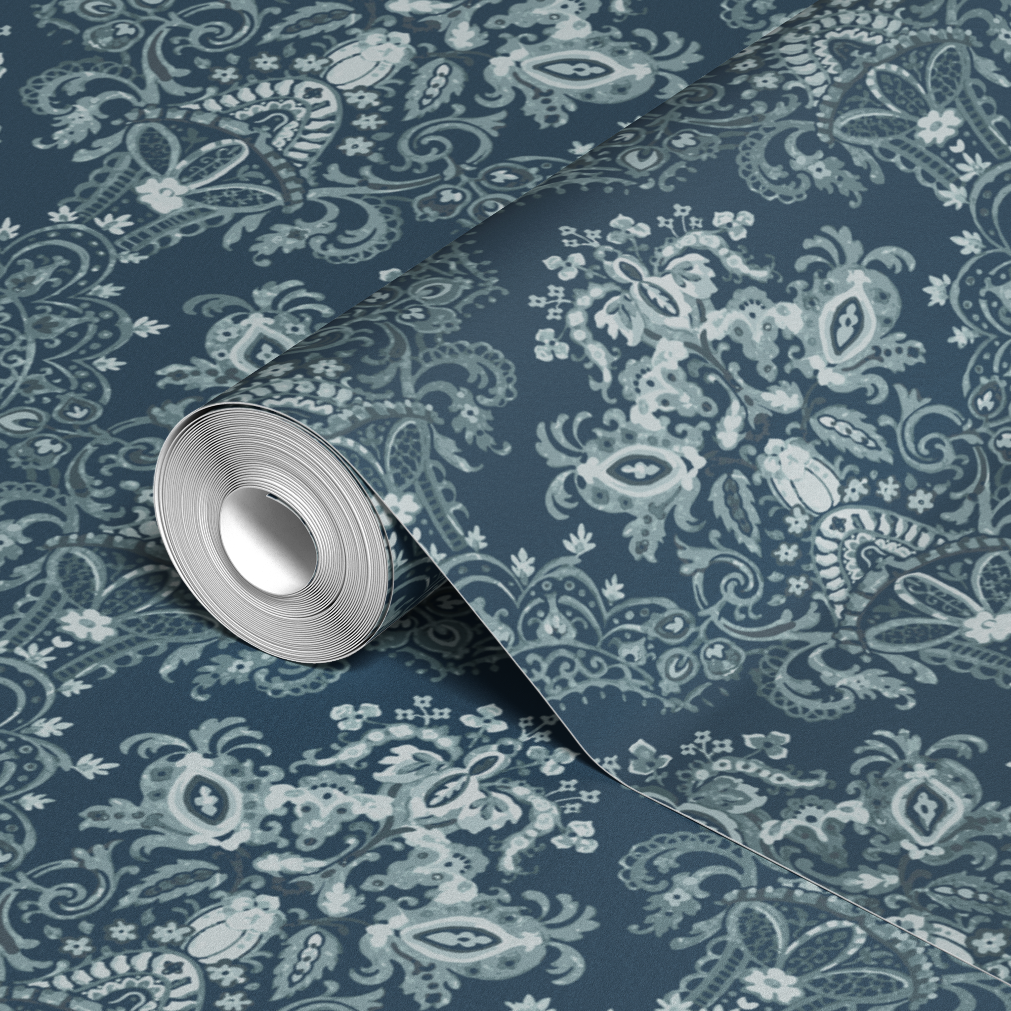 wallpaper roll closeup mockup