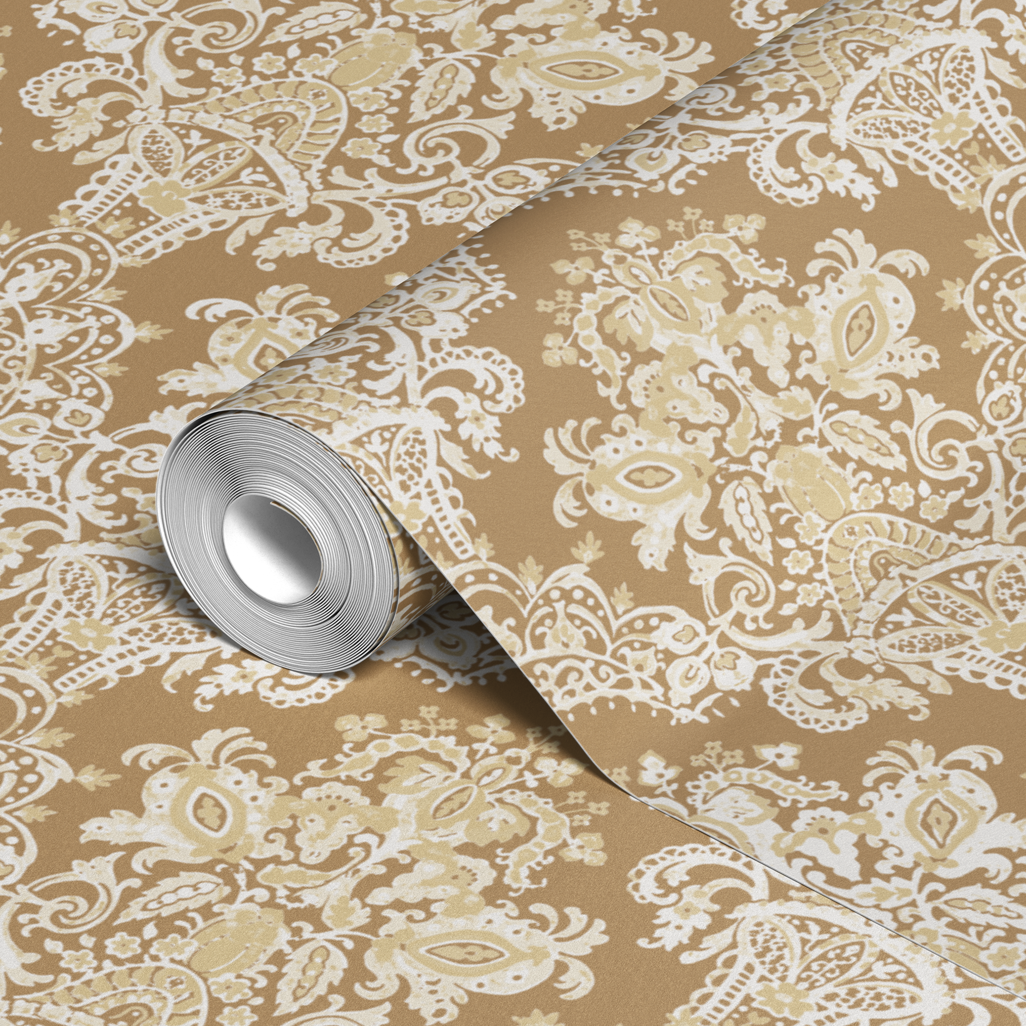 wallpaper roll closeup mockup