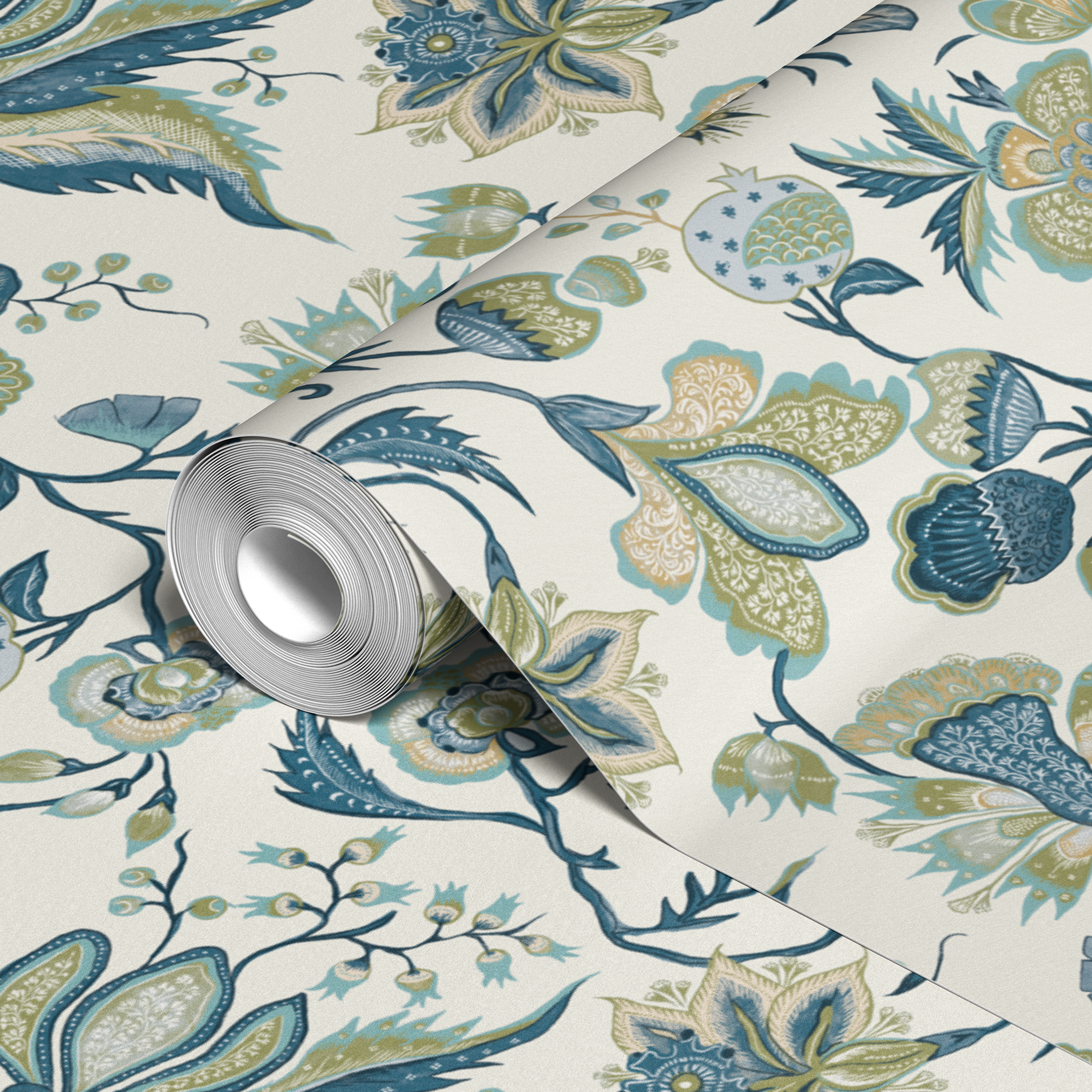 wallpaper roll closeup mockup