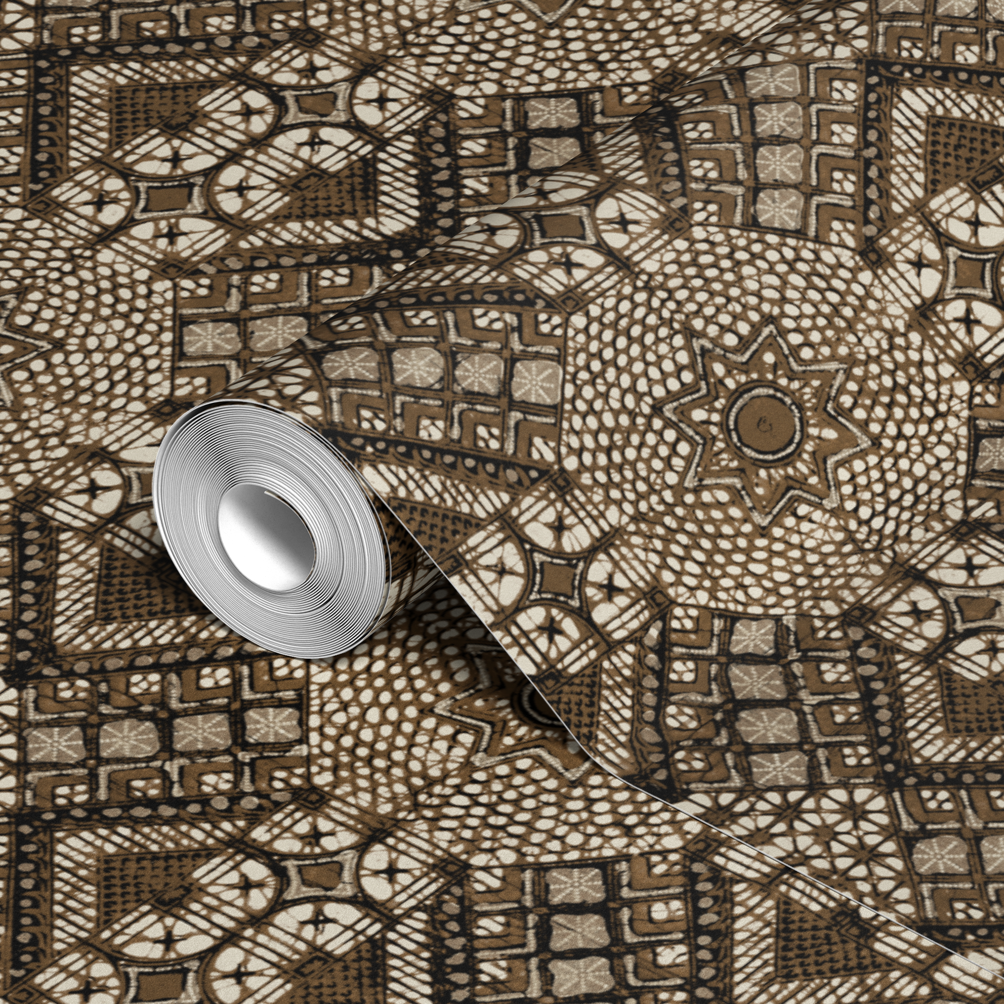 wallpaper roll closeup mockup