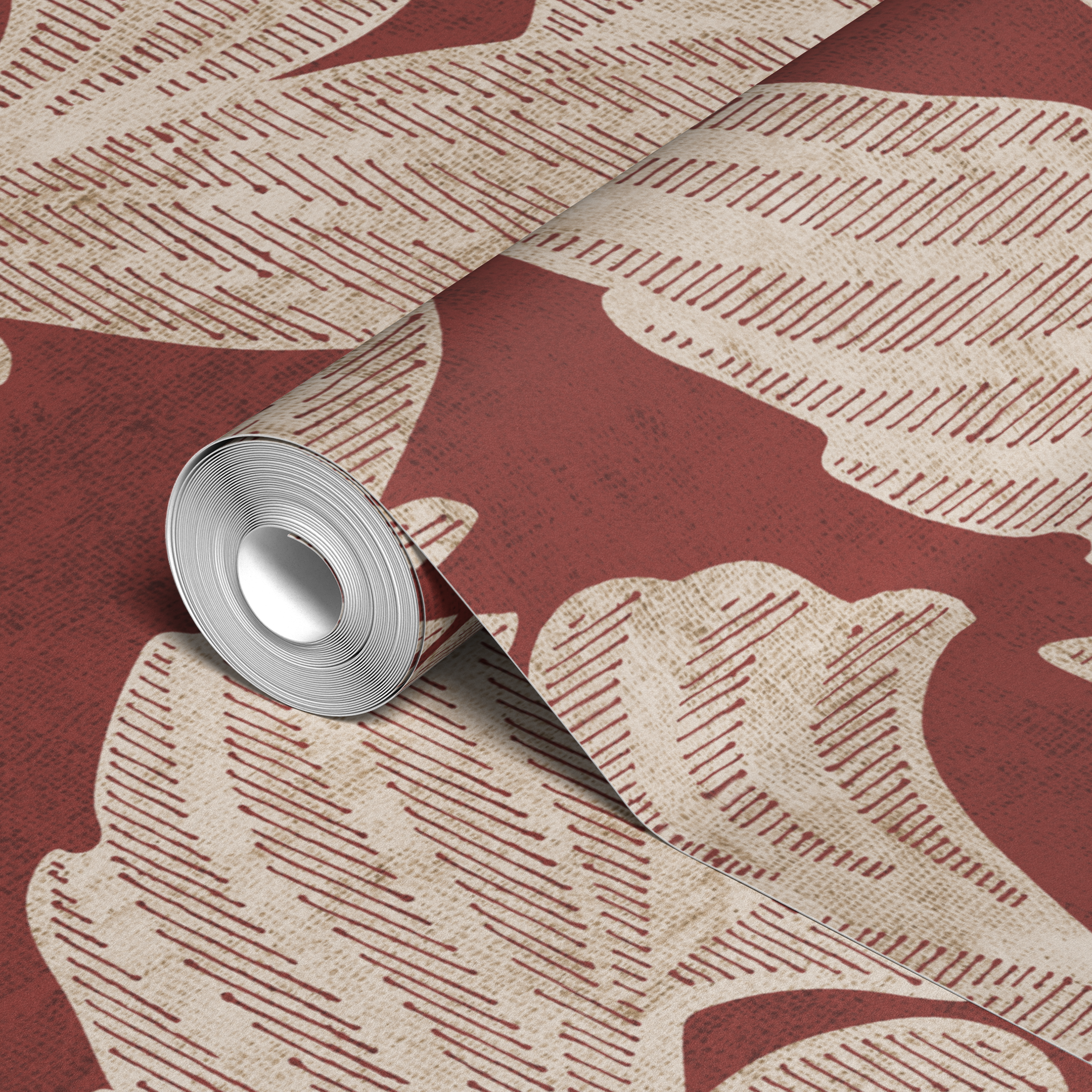 wallpaper roll closeup mockup