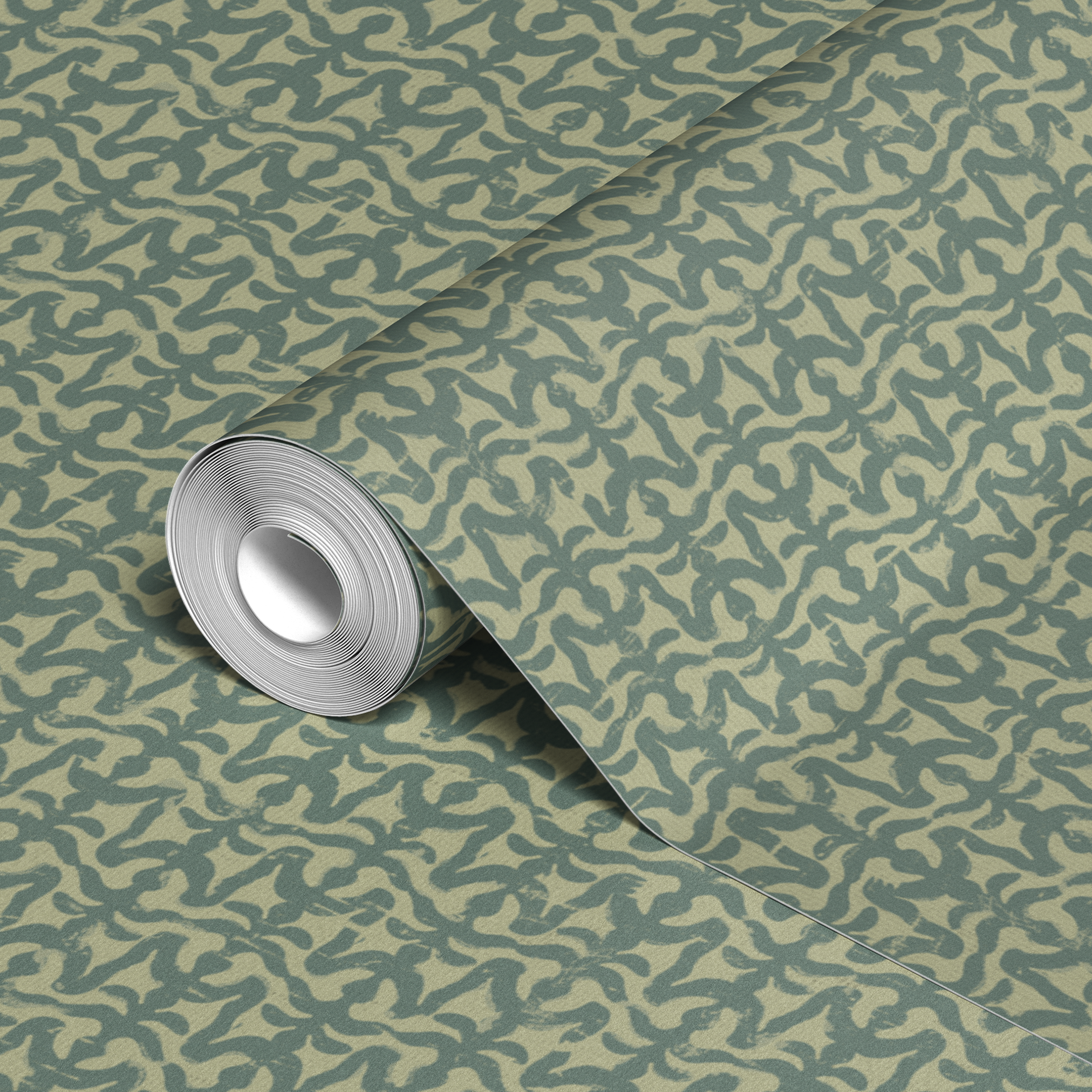 wallpaper roll closeup mockup