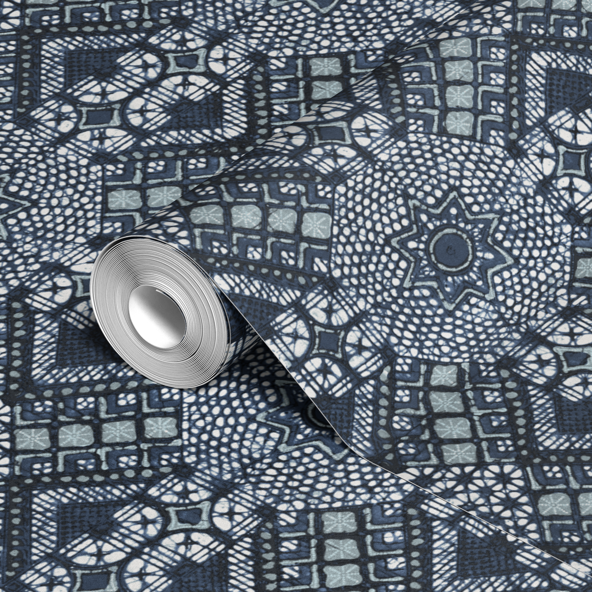 wallpaper roll closeup mockup