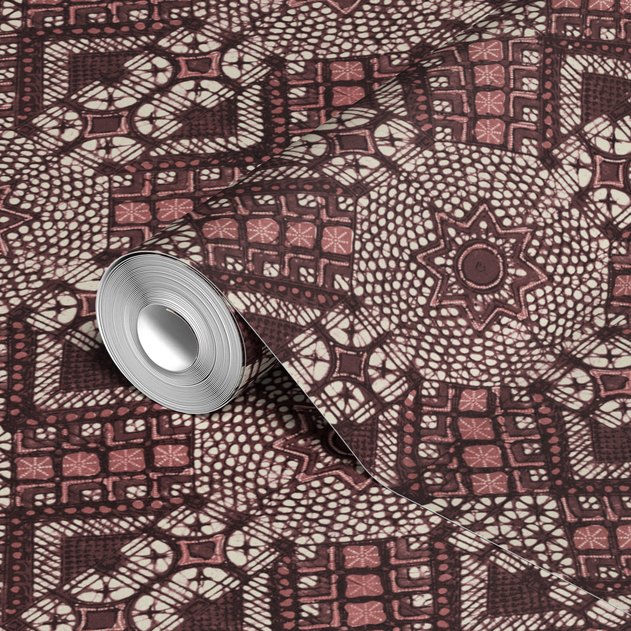 wallpaper roll closeup mockup