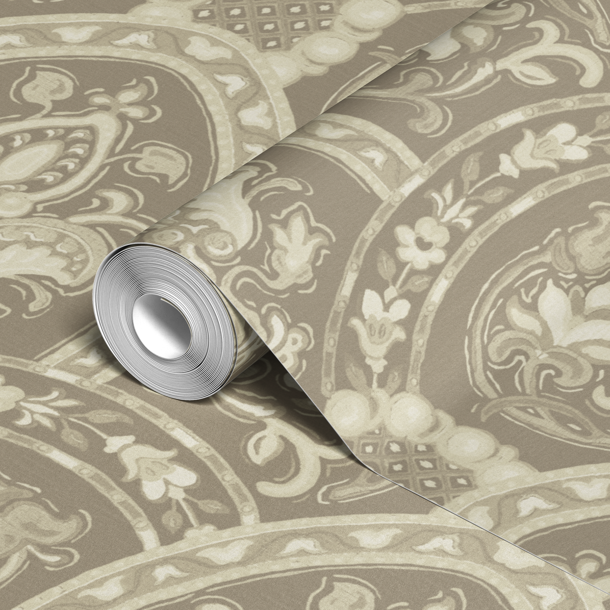wallpaper roll closeup mockup