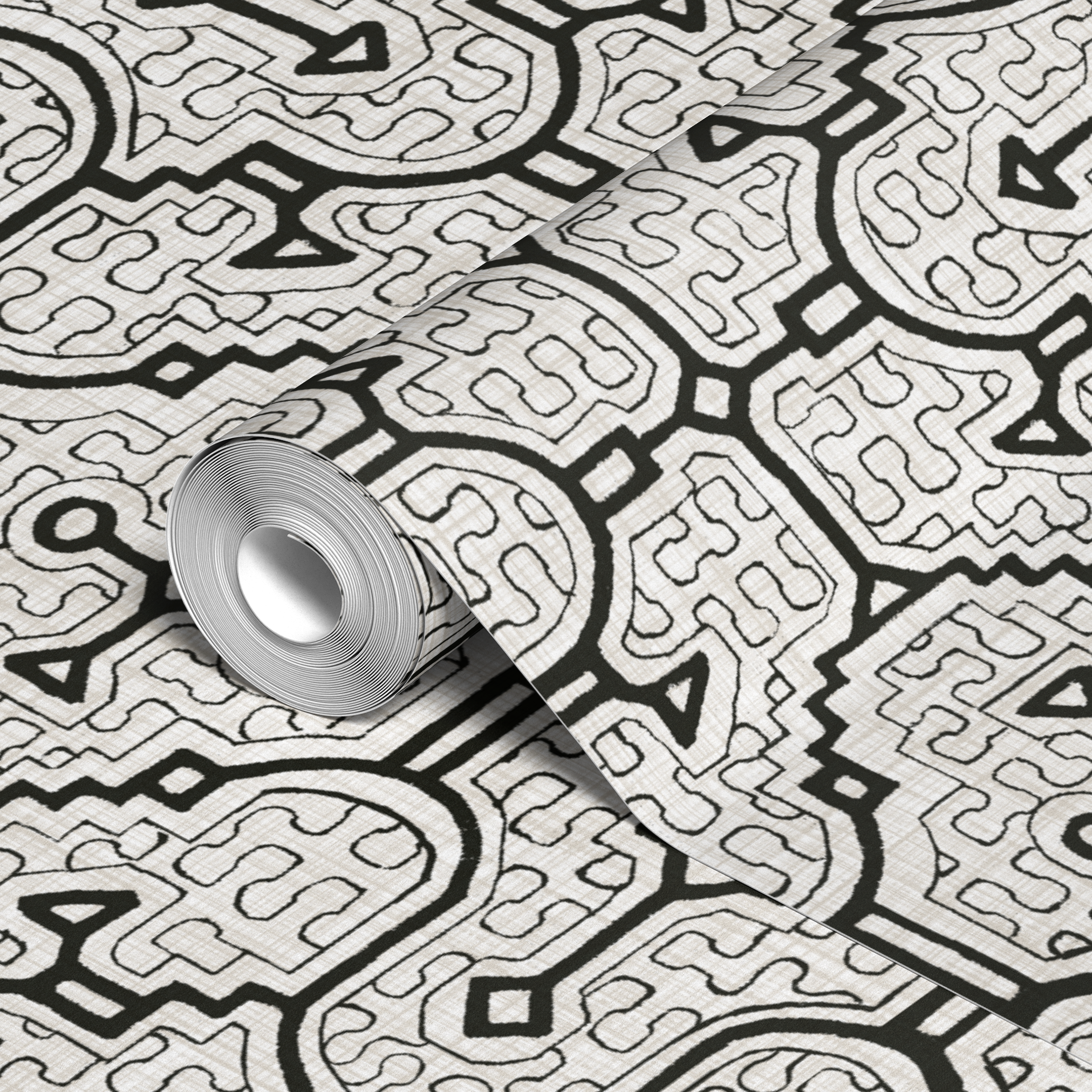 wallpaper roll closeup mockup