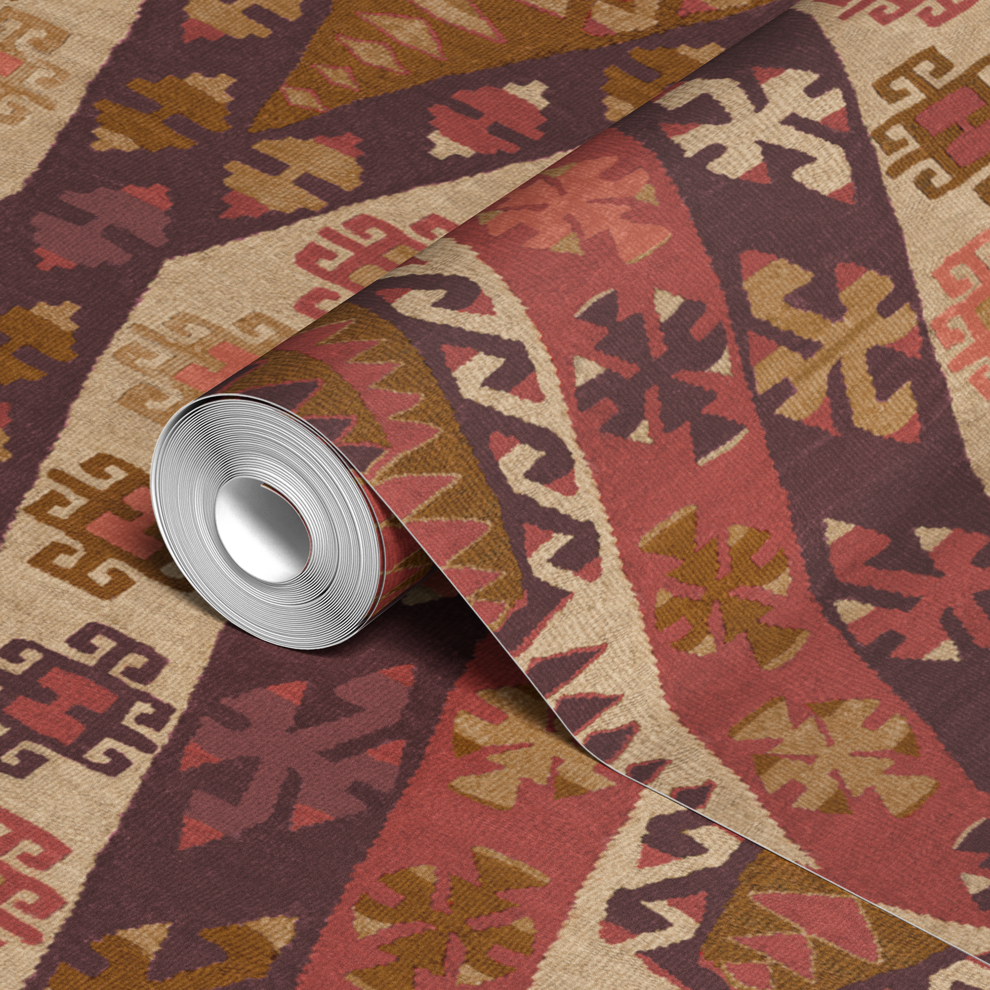 wallpaper roll closeup mockup