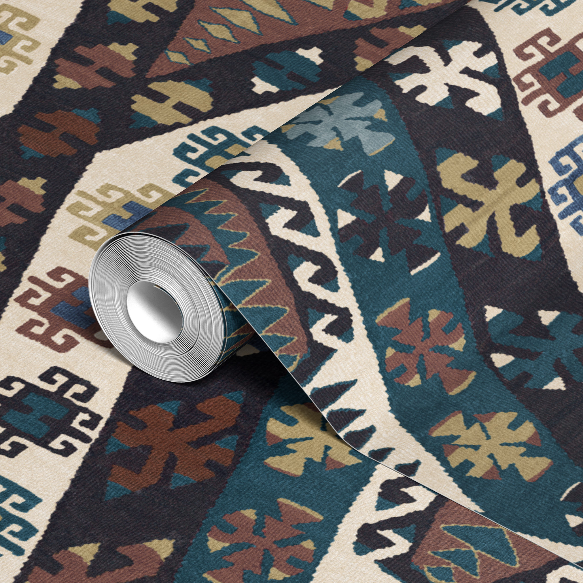 wallpaper roll closeup mockup