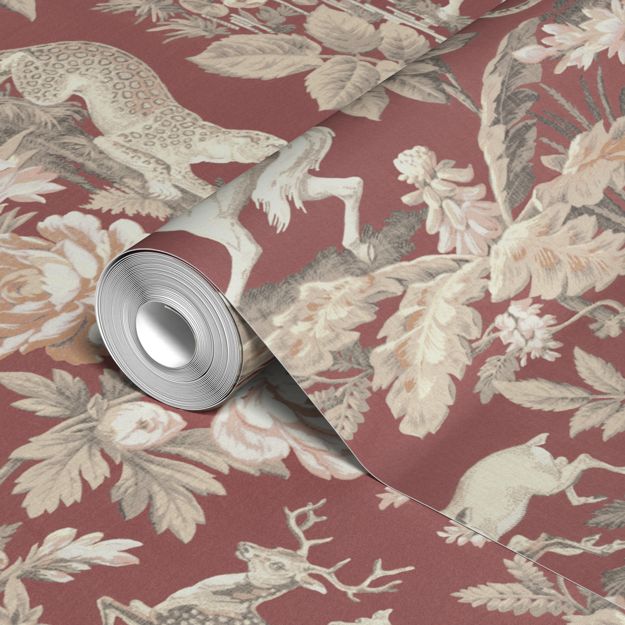 wallpaper roll closeup mockup