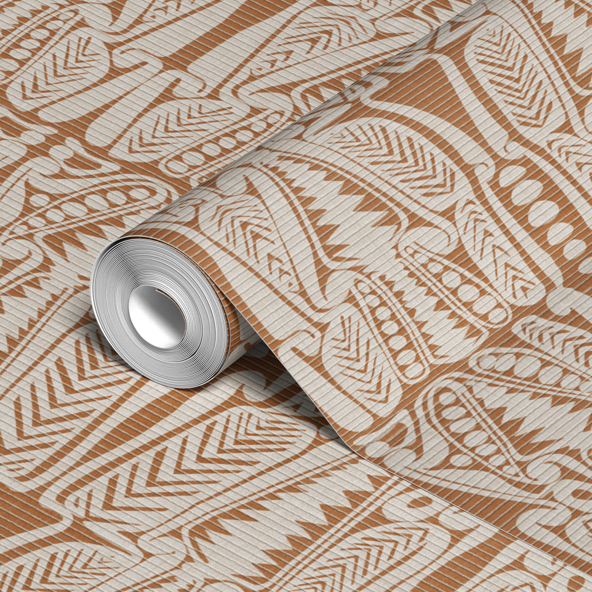 wallpaper roll closeup mockup