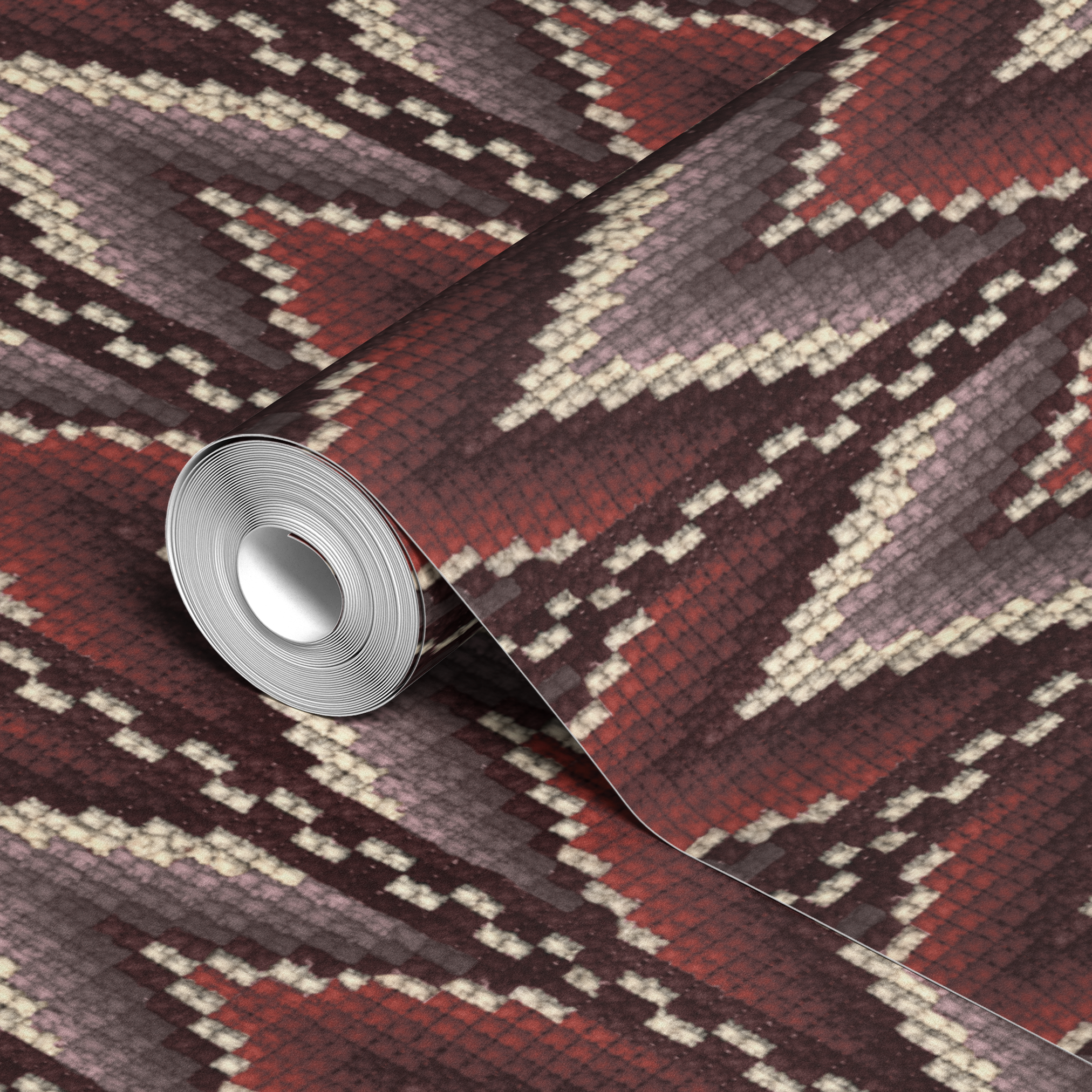 wallpaper roll closeup mockup