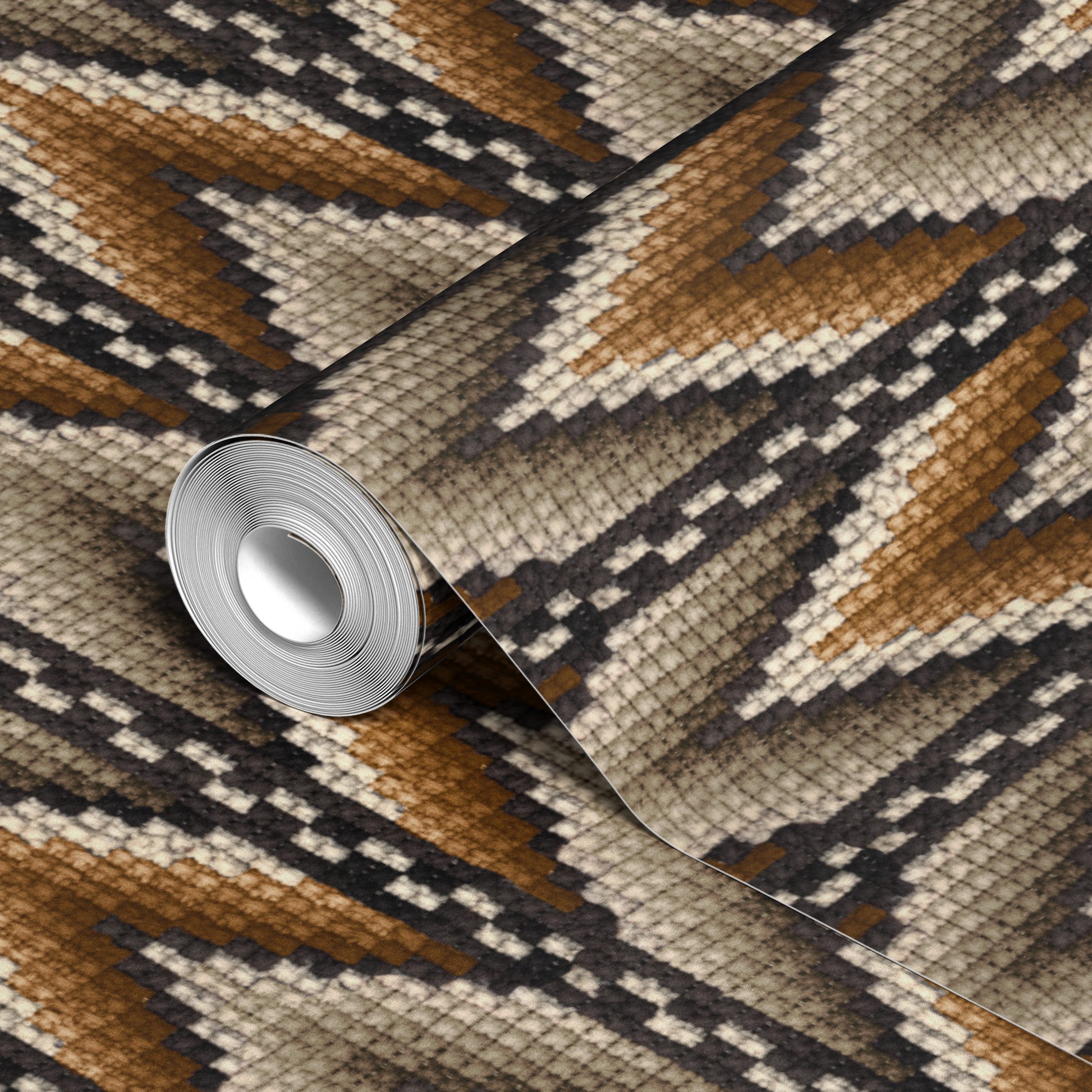 wallpaper roll closeup mockup