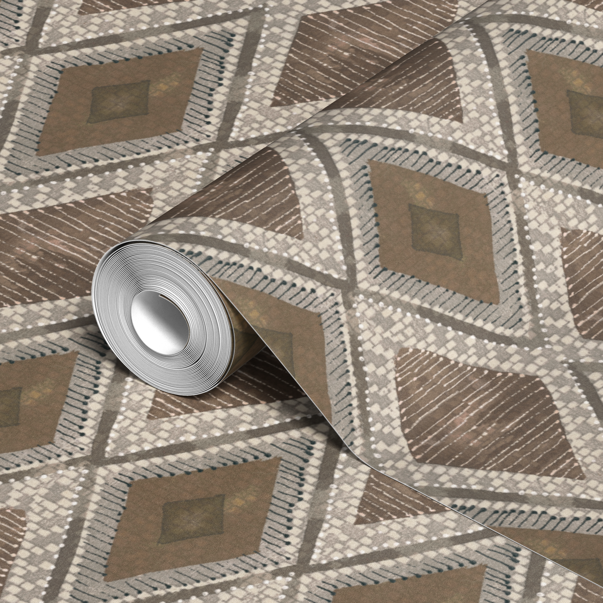 wallpaper roll closeup mockup