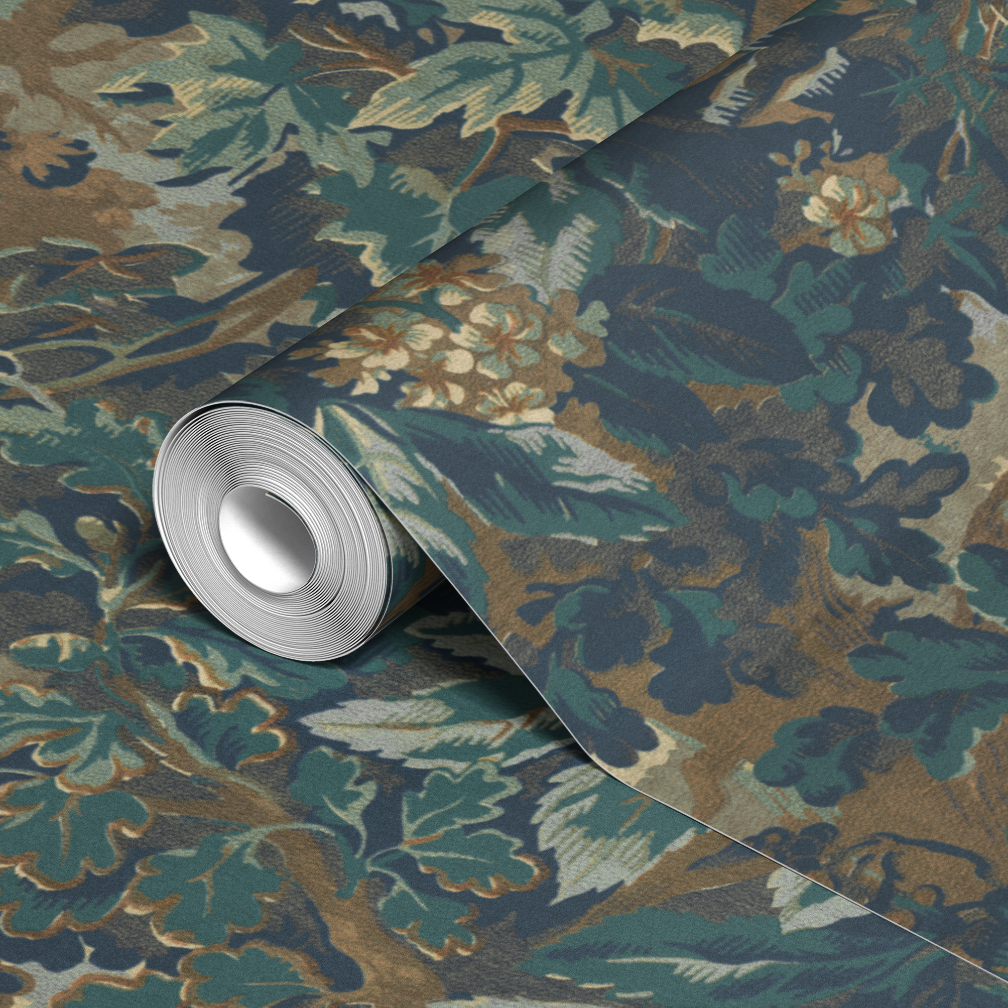 wallpaper roll closeup mockup