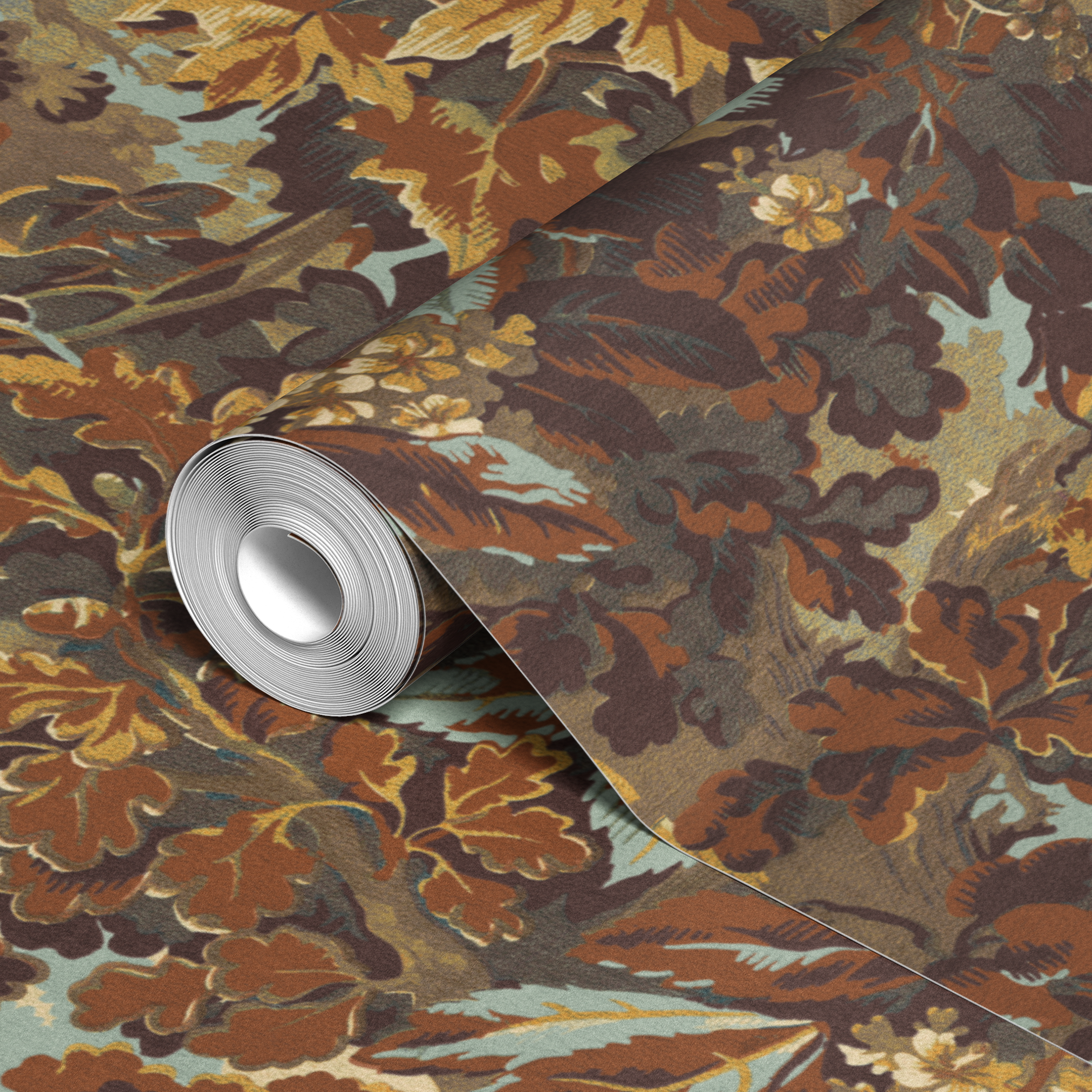 wallpaper roll closeup mockup