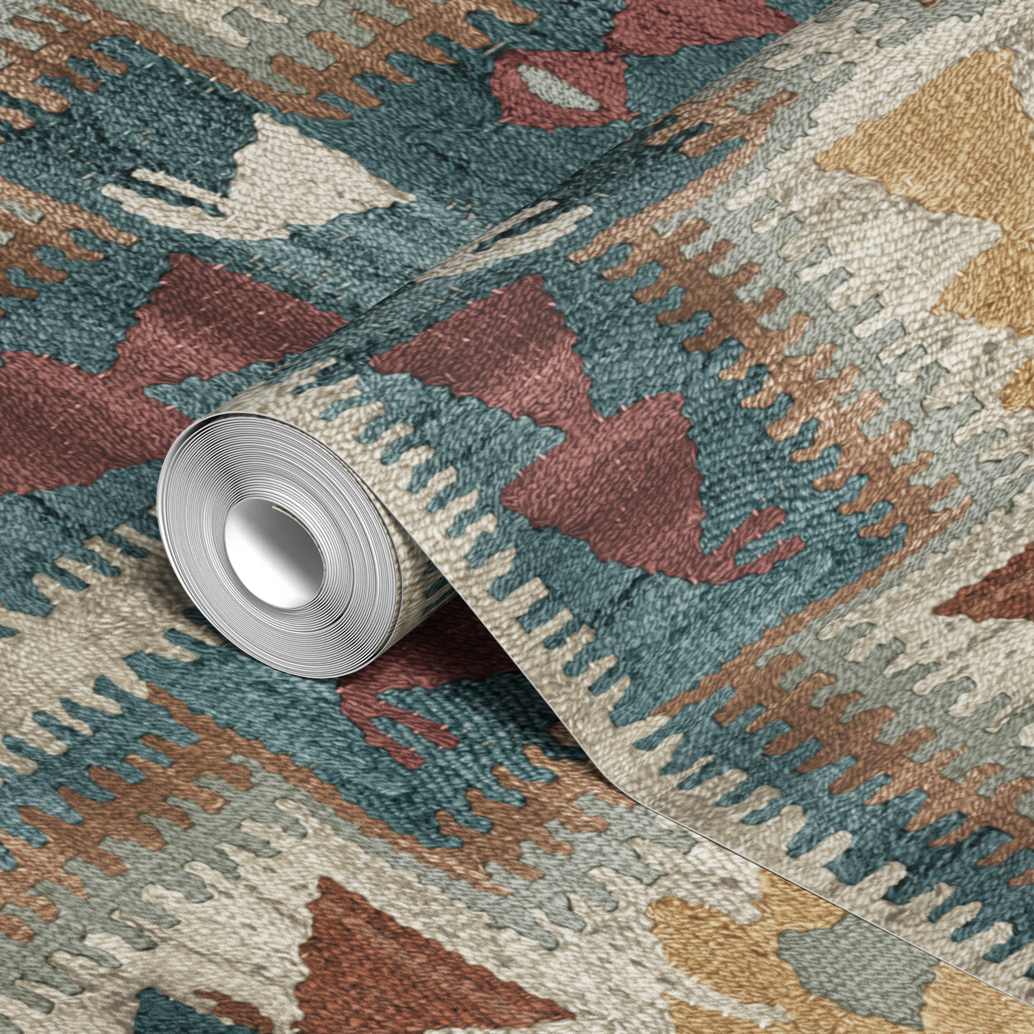 wallpaper roll closeup mockup