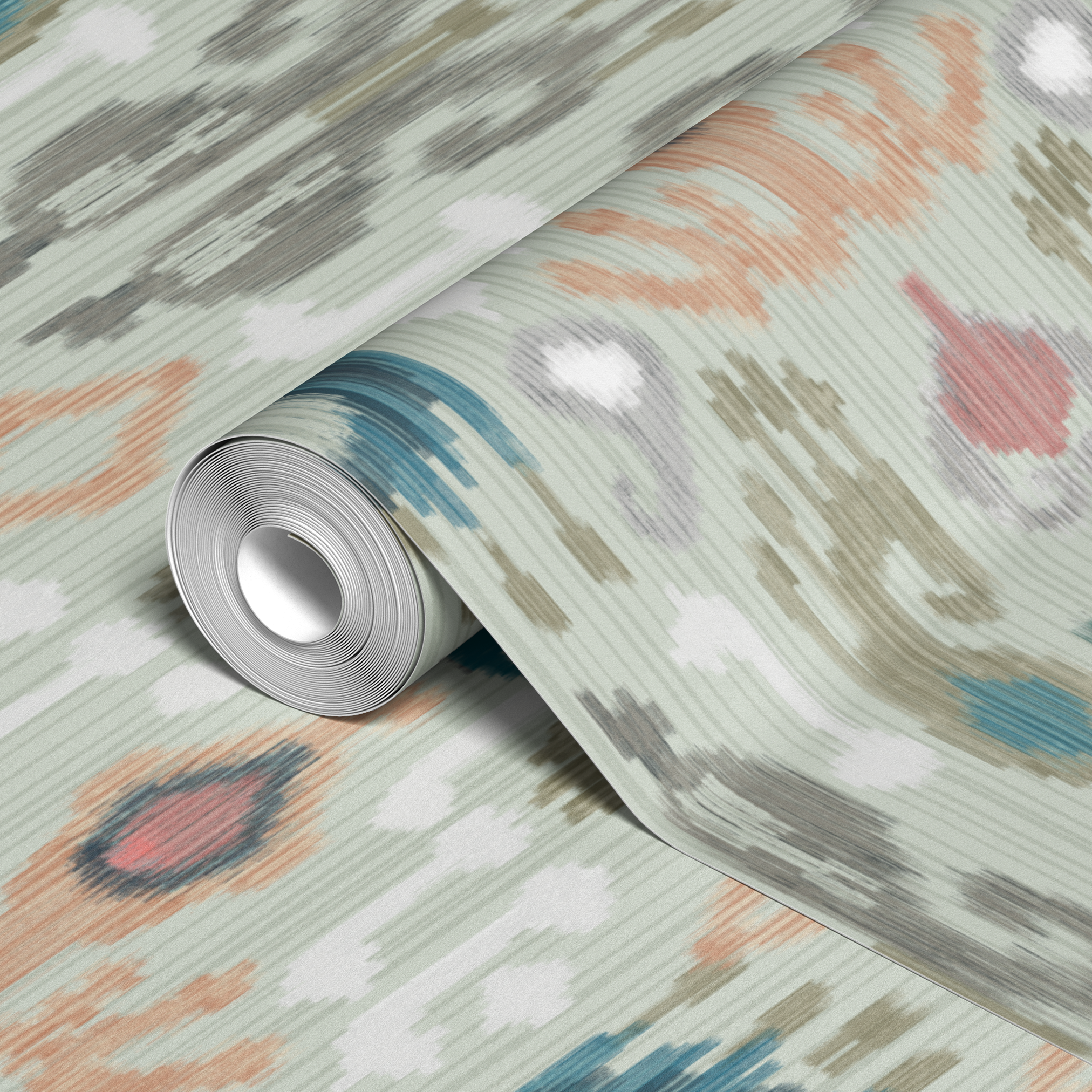 wallpaper roll closeup mockup