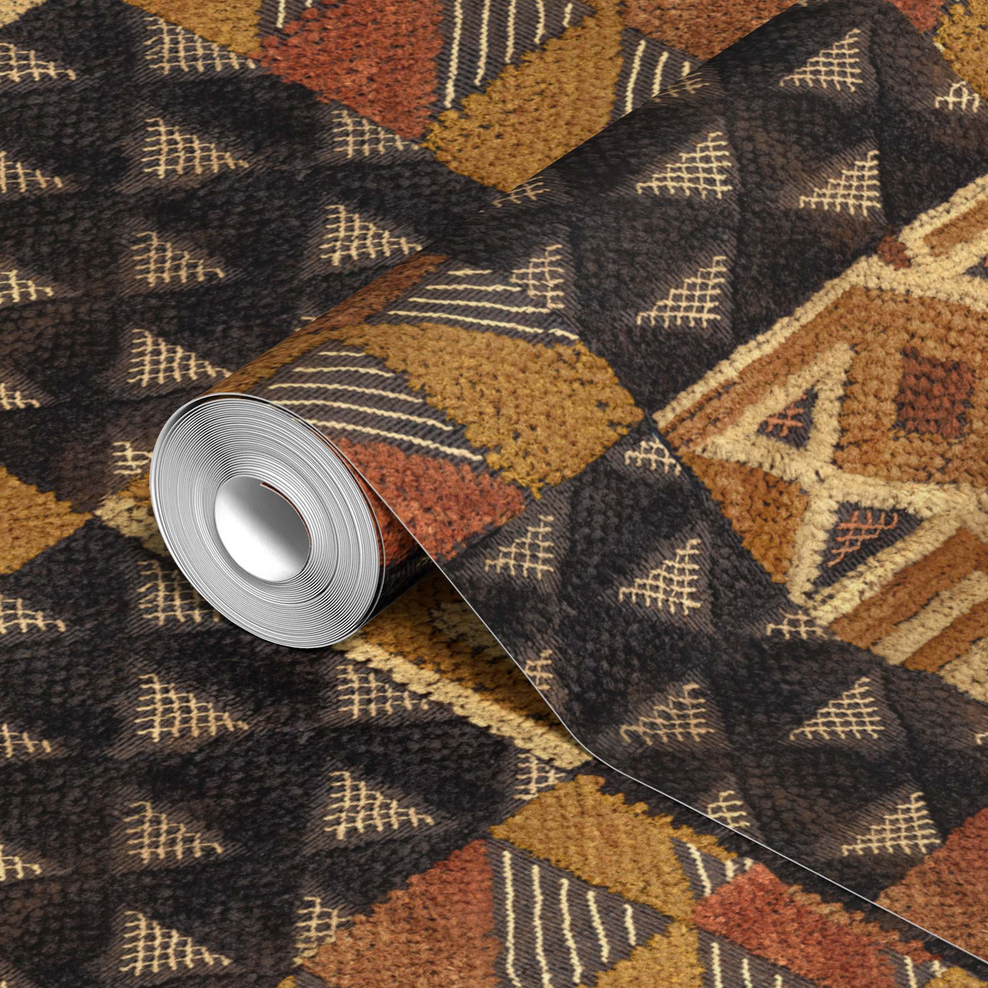 wallpaper roll closeup mockup