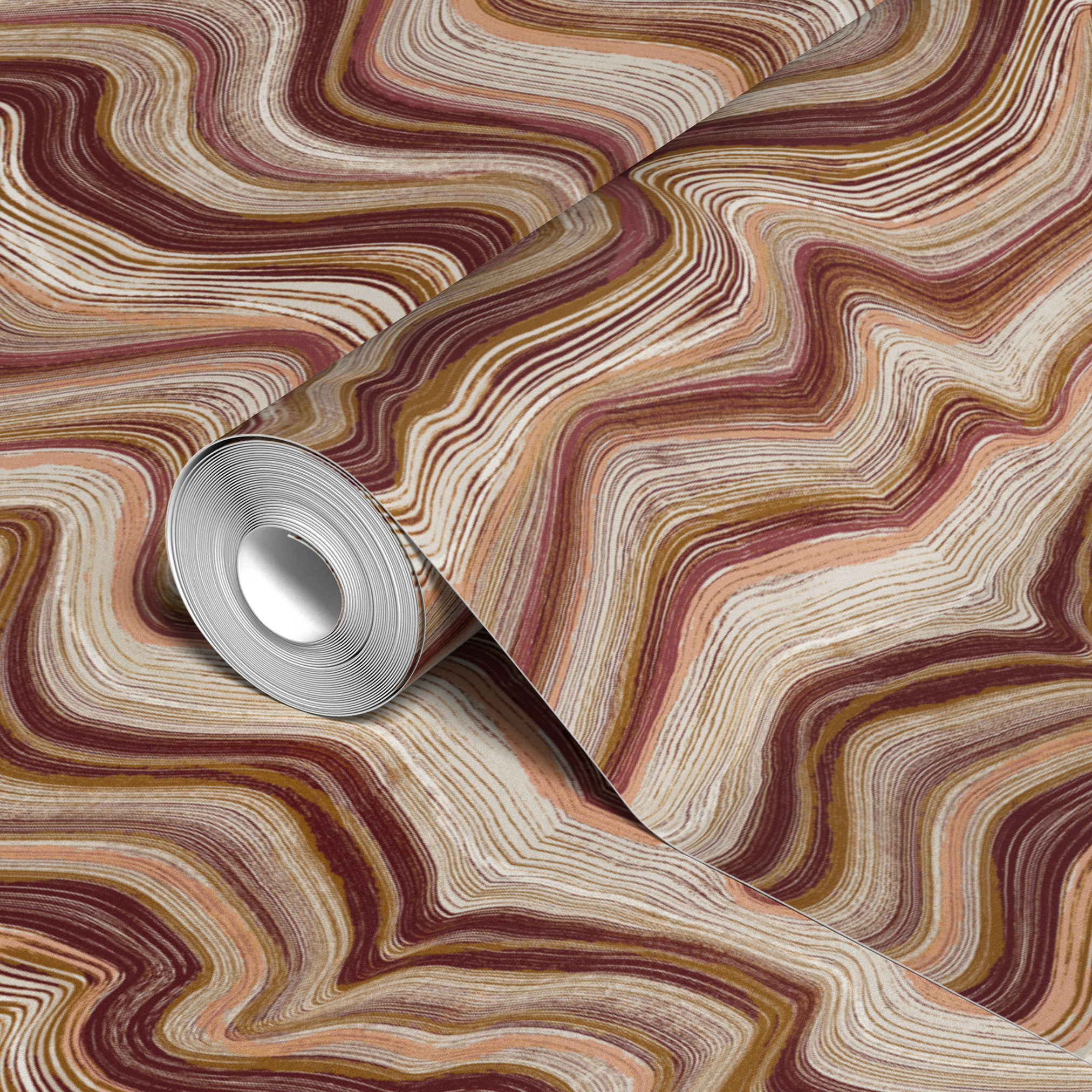 wallpaper roll closeup mockup