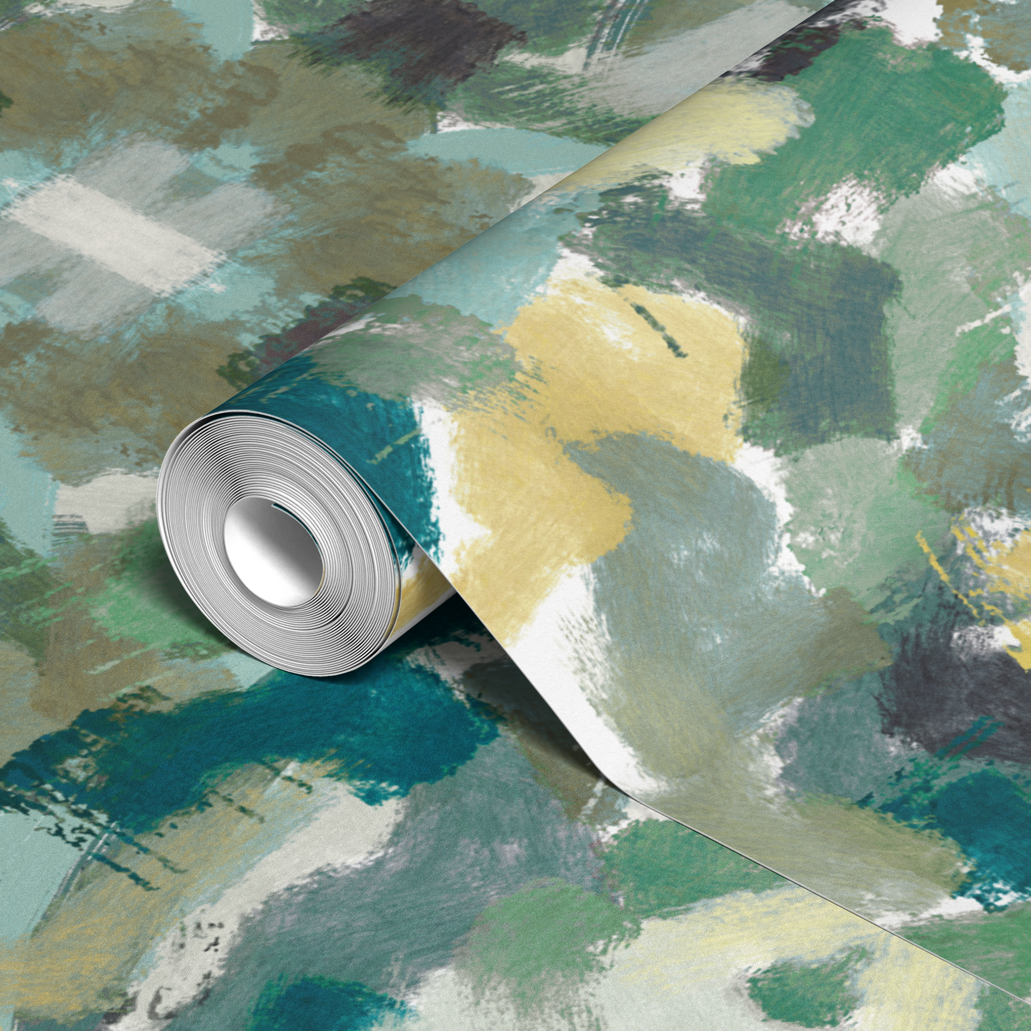 wallpaper roll closeup mockup