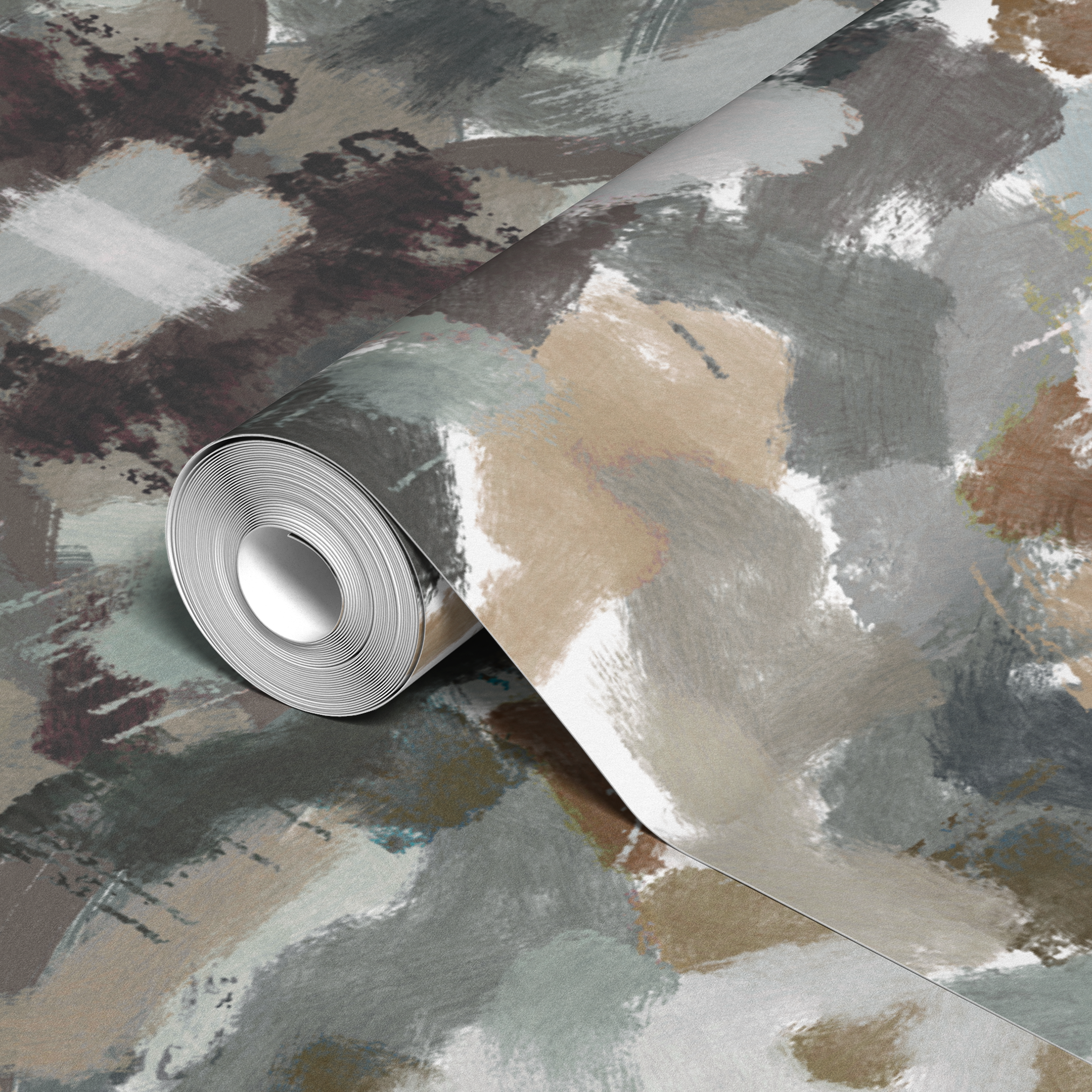 wallpaper roll closeup mockup