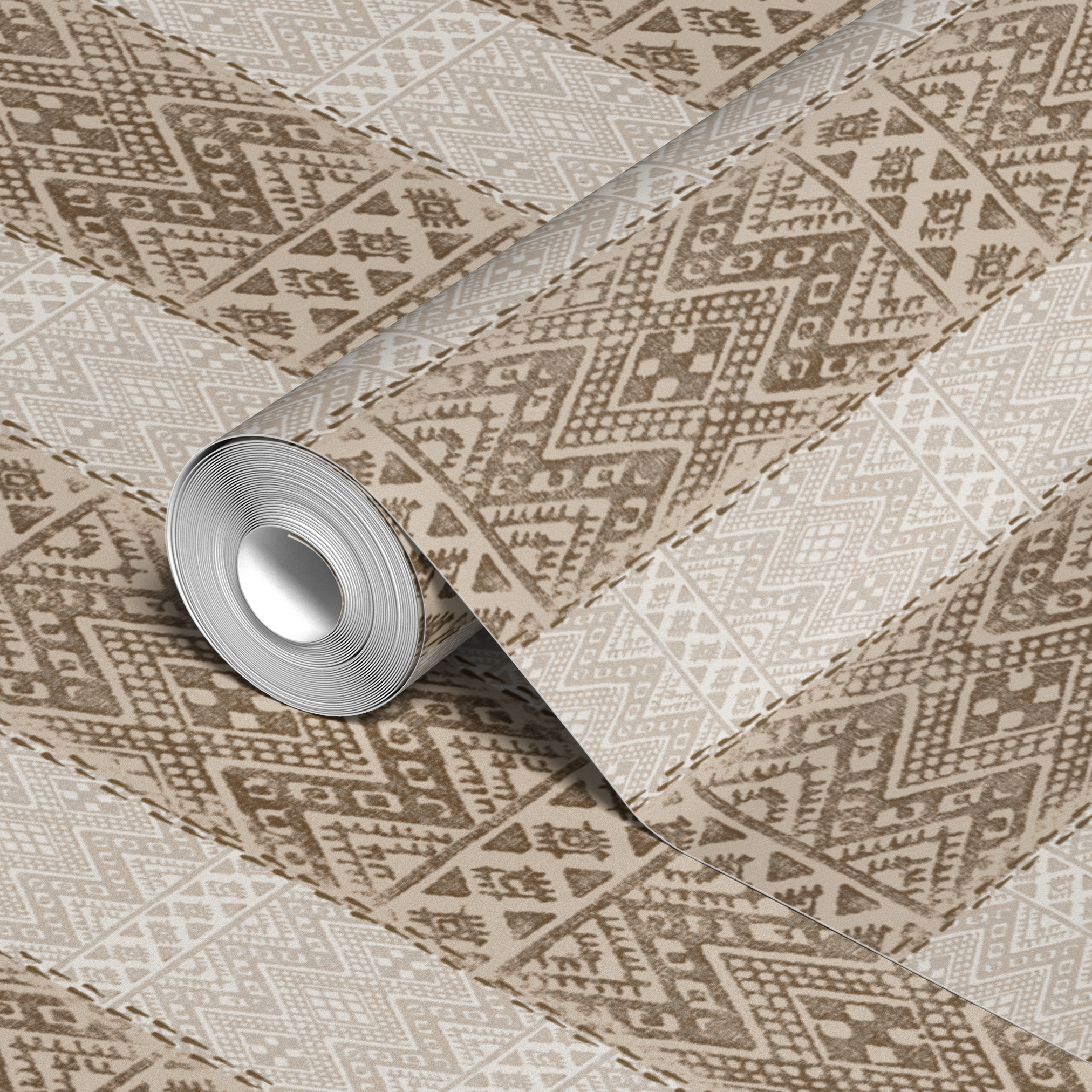 wallpaper roll closeup mockup