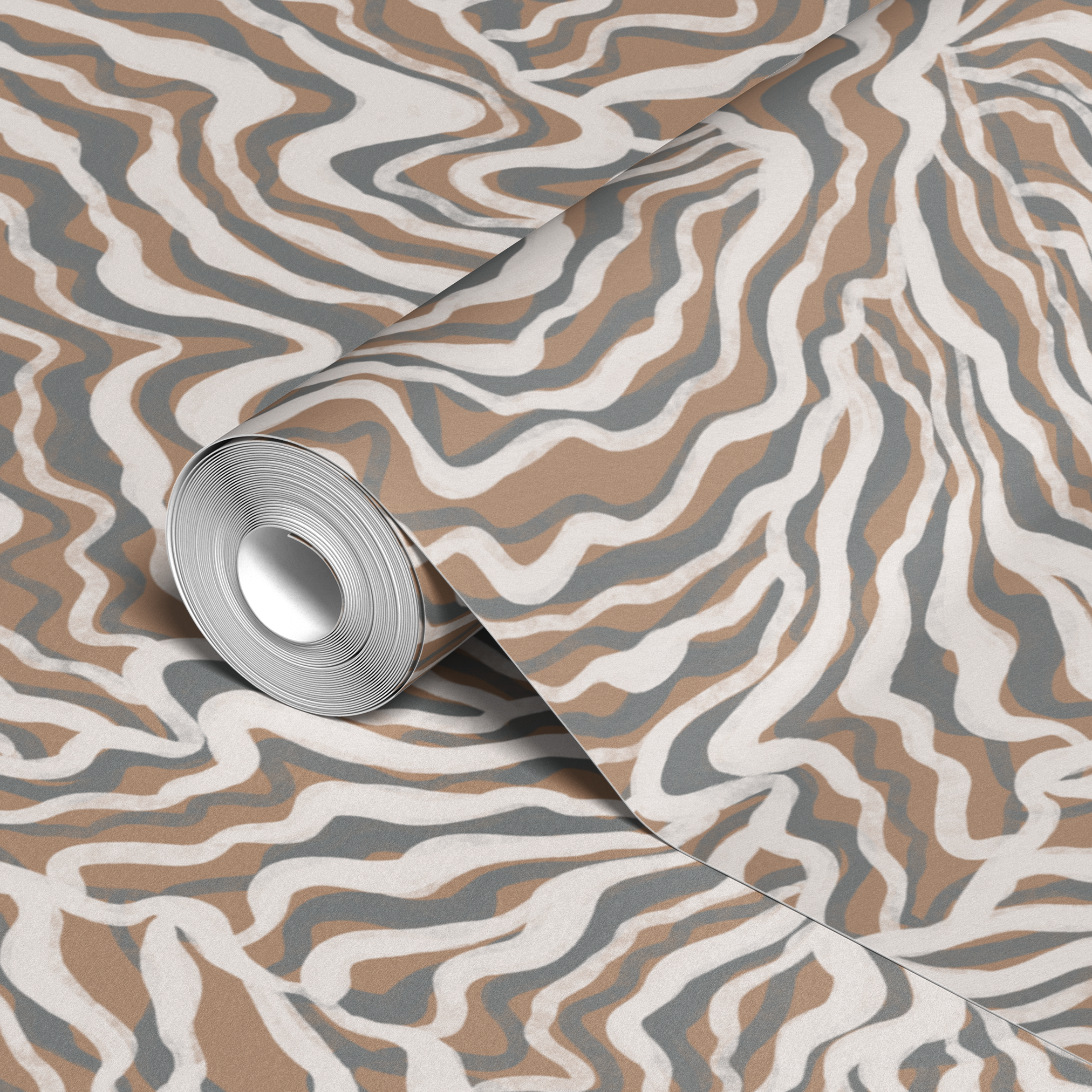 wallpaper roll closeup mockup
