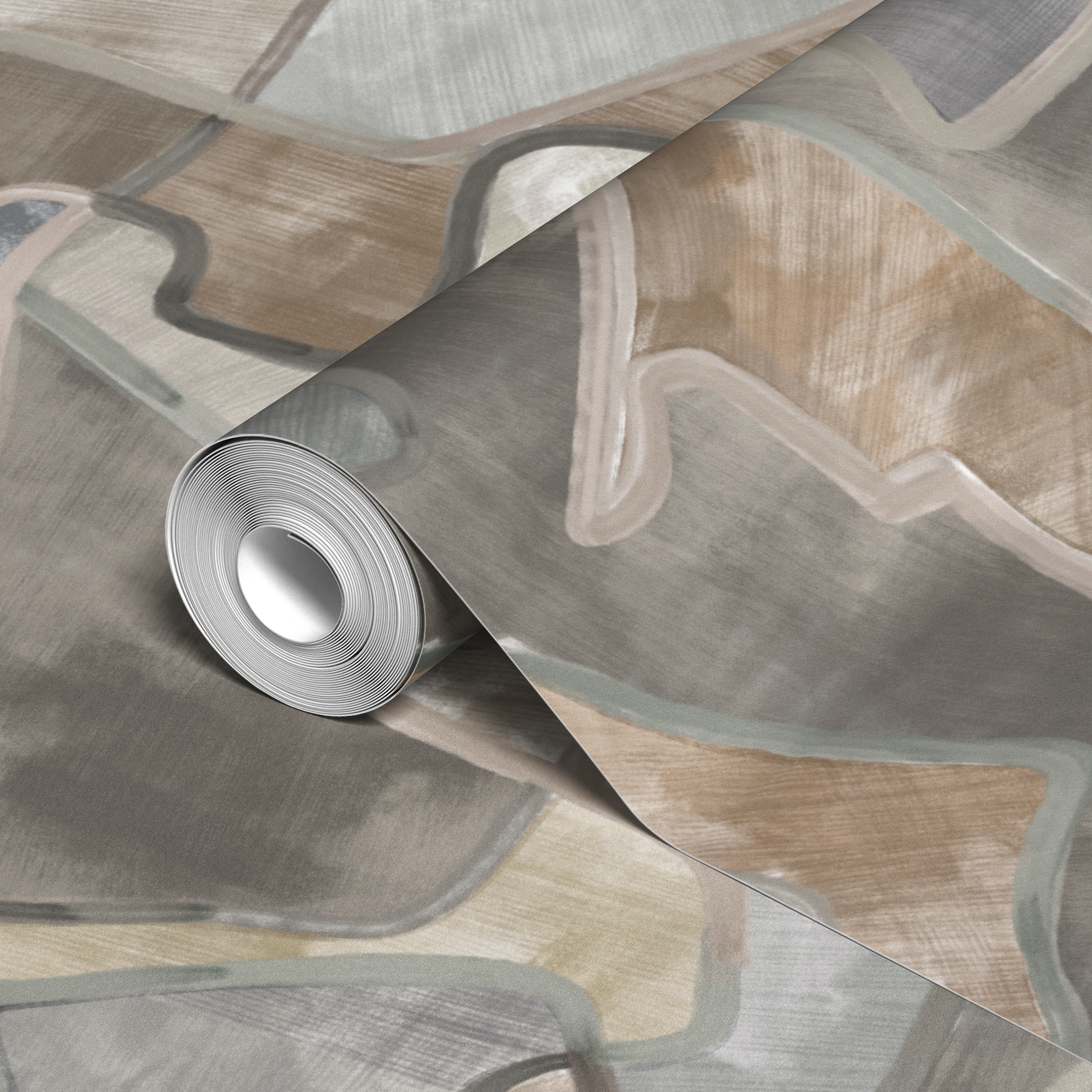 wallpaper roll closeup mockup