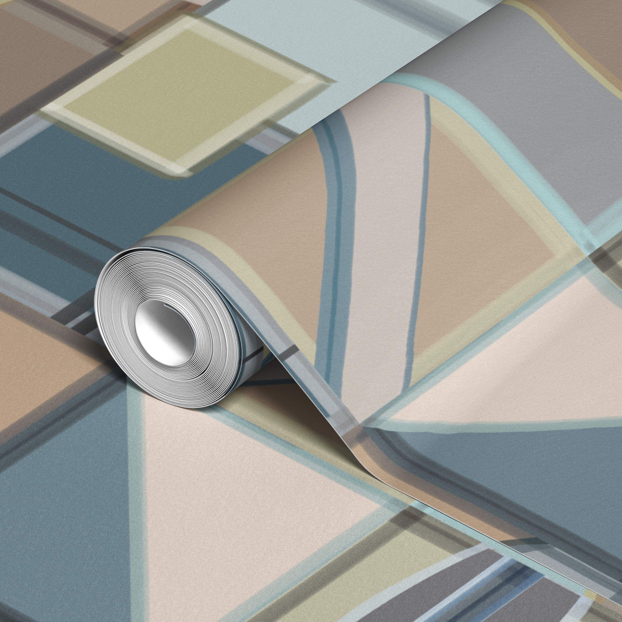 wallpaper roll closeup mockup