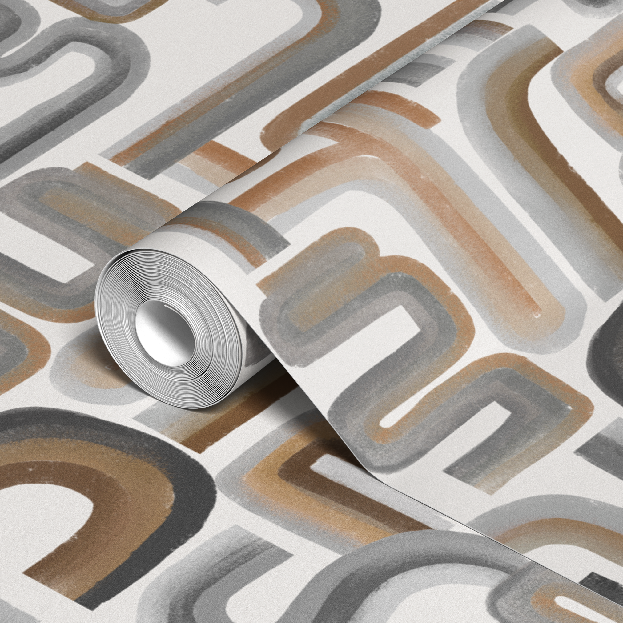 wallpaper roll closeup mockup