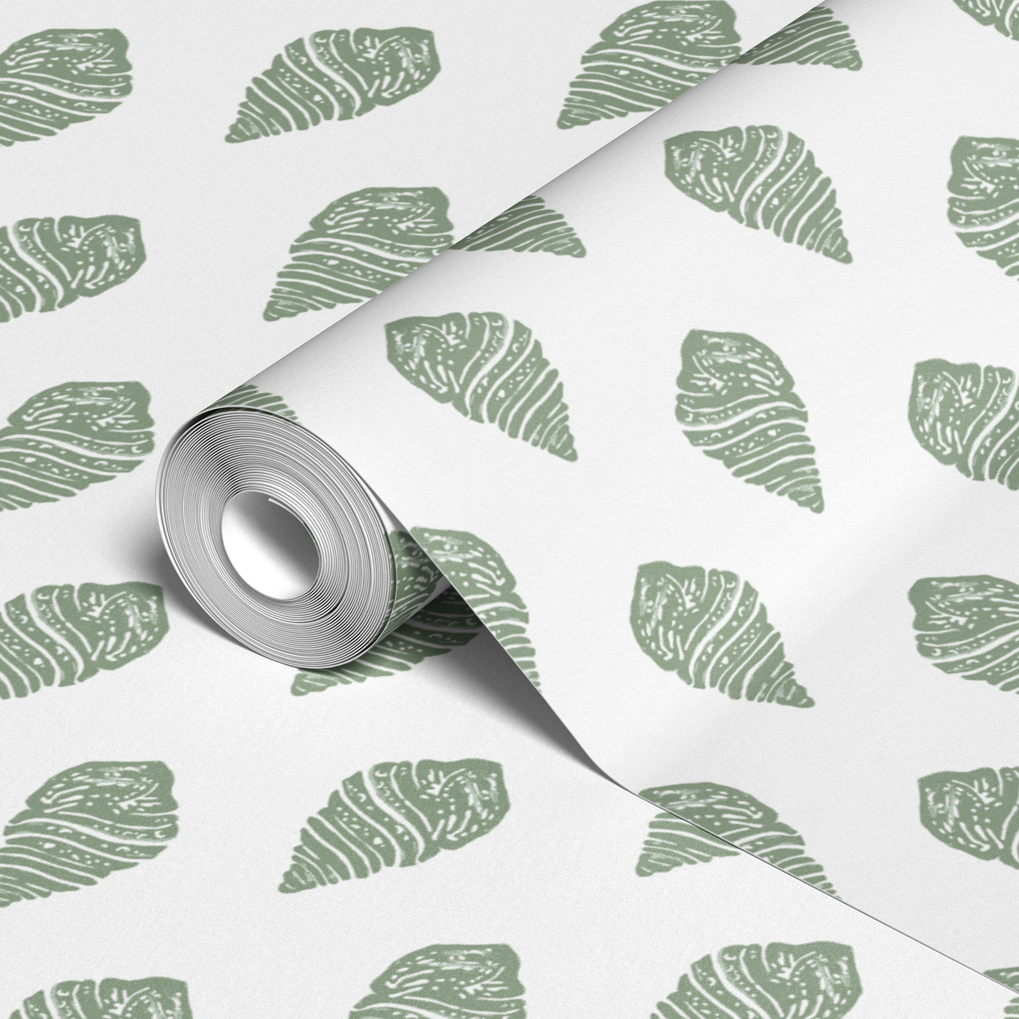 wallpaper roll closeup mockup