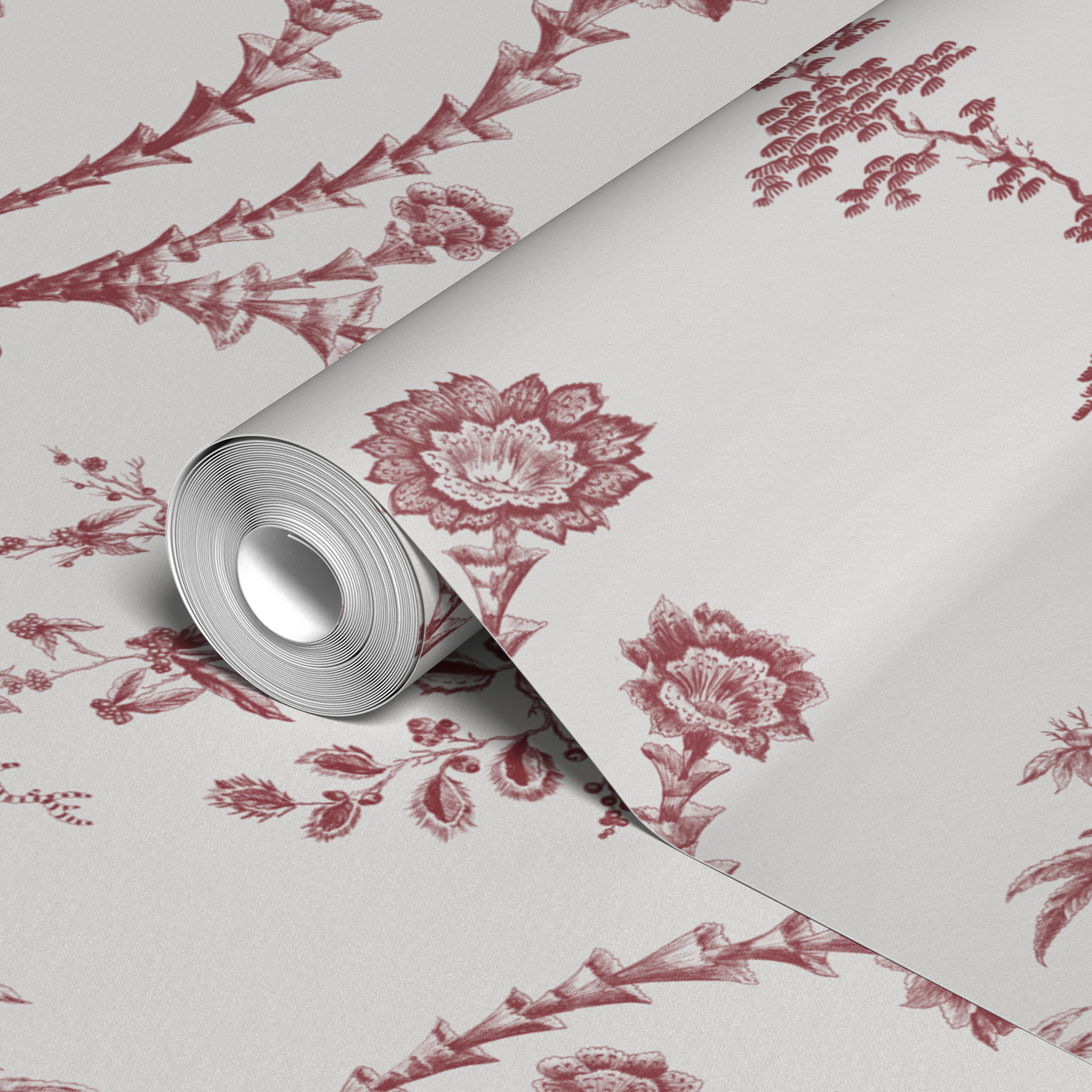 wallpaper roll closeup mockup