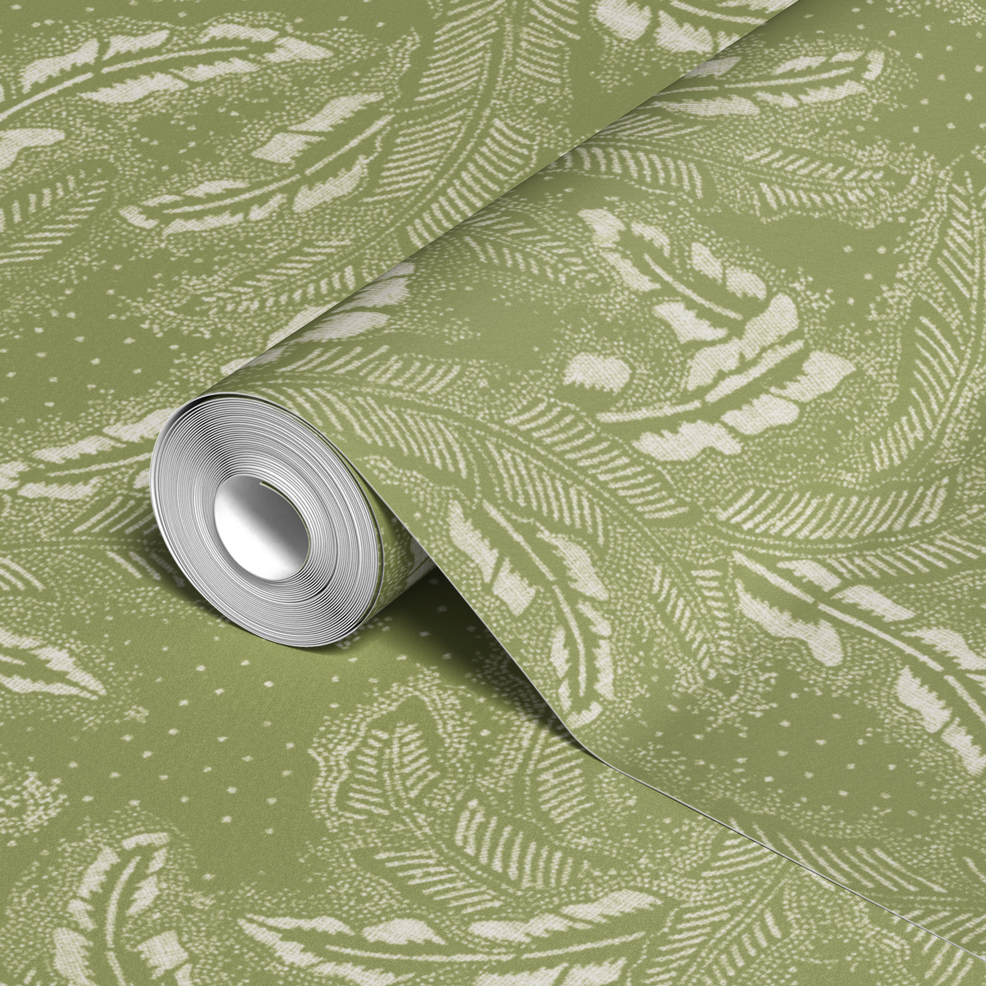 wallpaper roll closeup mockup