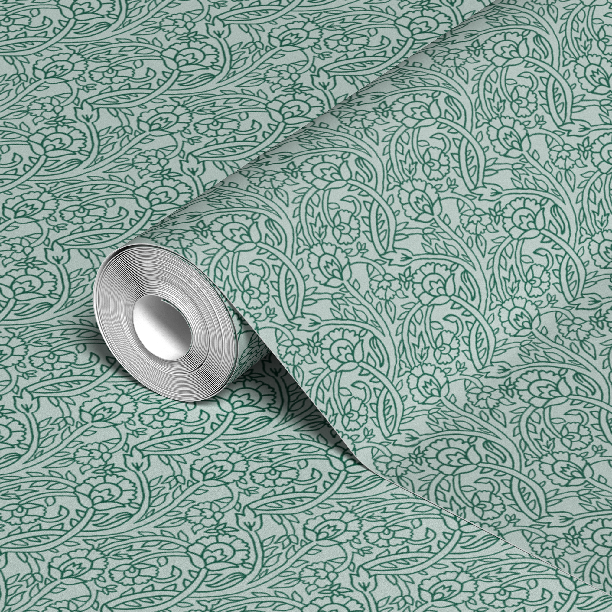wallpaper roll closeup mockup