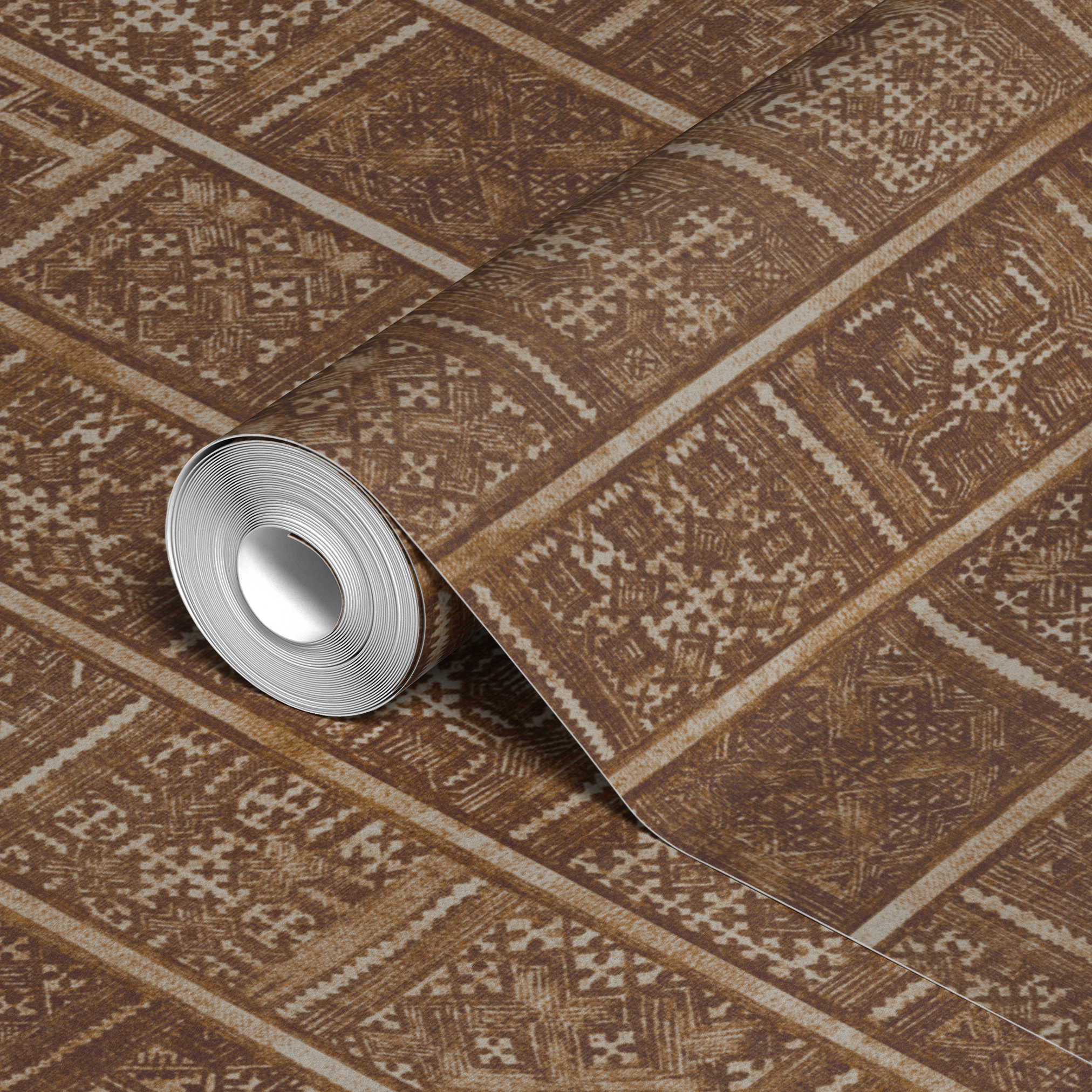 wallpaper roll closeup mockup