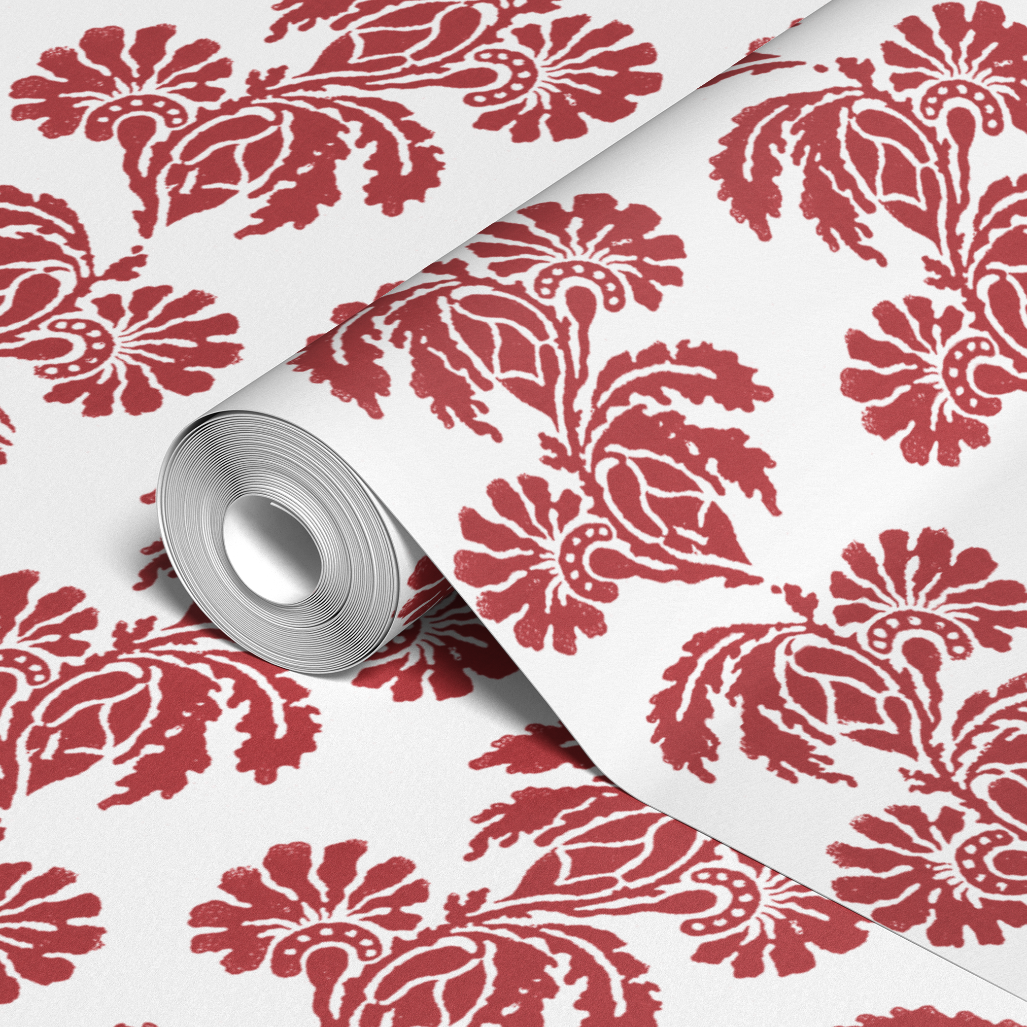 wallpaper roll closeup mockup